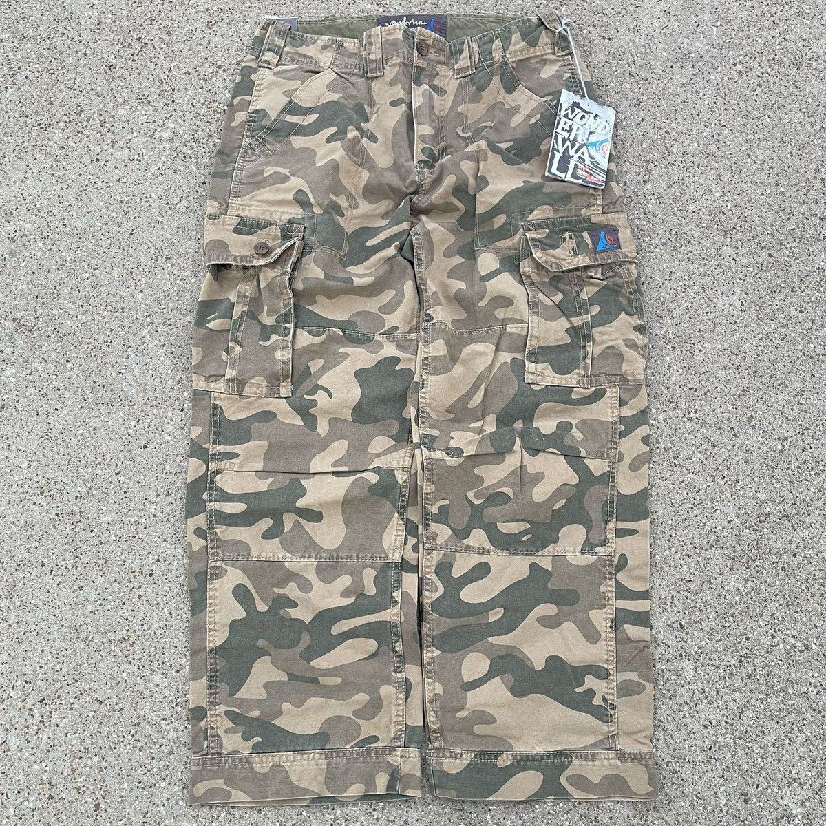 Other Vintage Wonderfall Camo Baggy Cargo Pants Surf Utility 33x30 Size US 33 - 1 Thumbnail