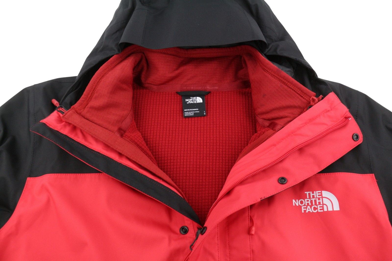 The North Face QUEST TRICLIMATE L Red Hooded Dry Vent Jacket 87267 Size US L / EU 52-54 / 3 - 5 Thumbnail