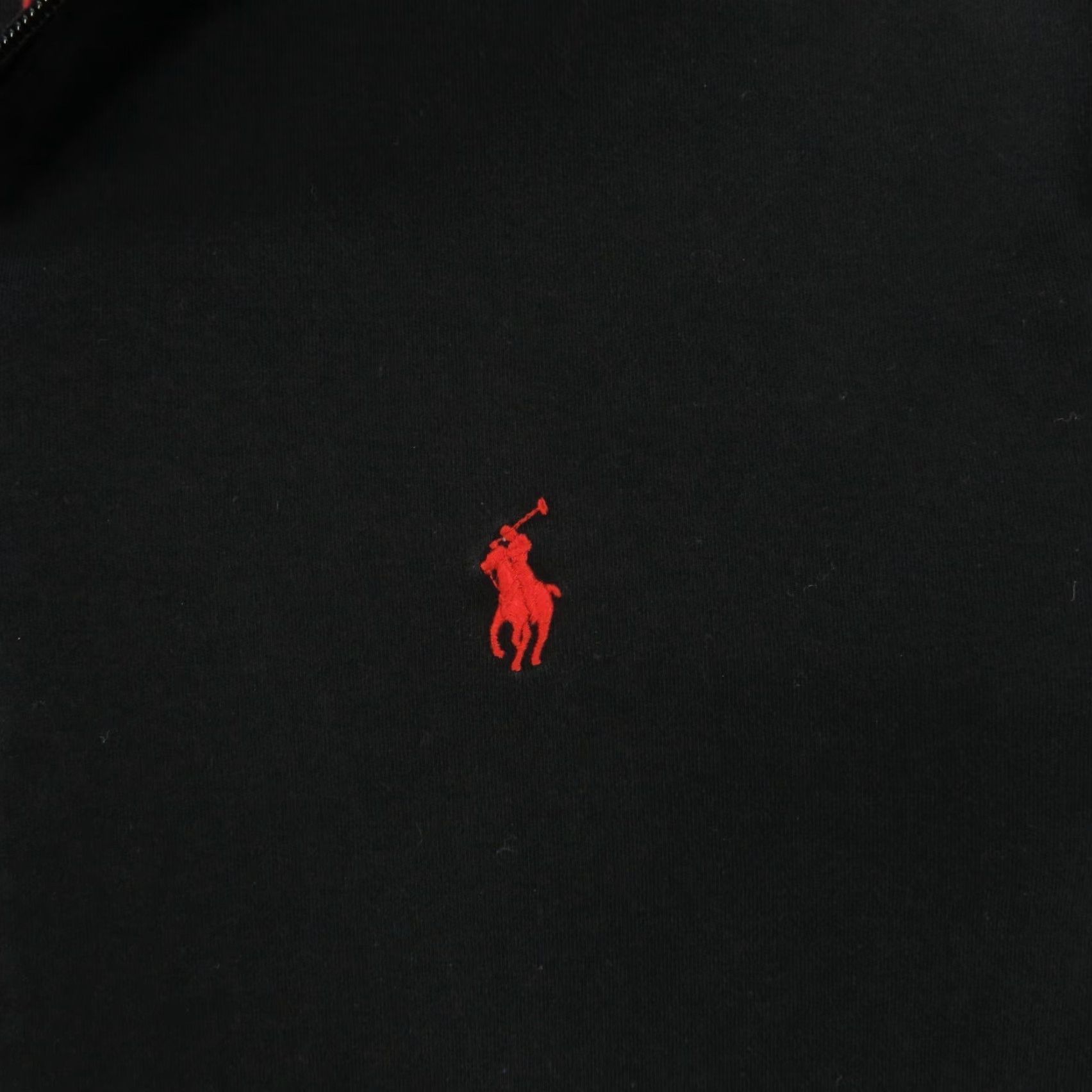 Polo Ralph Lauren Polo Ralph Lauren Jacket Mens Large Performance Full Zip Black Red Pony Sweater Size US L / EU 52-54 / 3 - 6 Thumbnail
