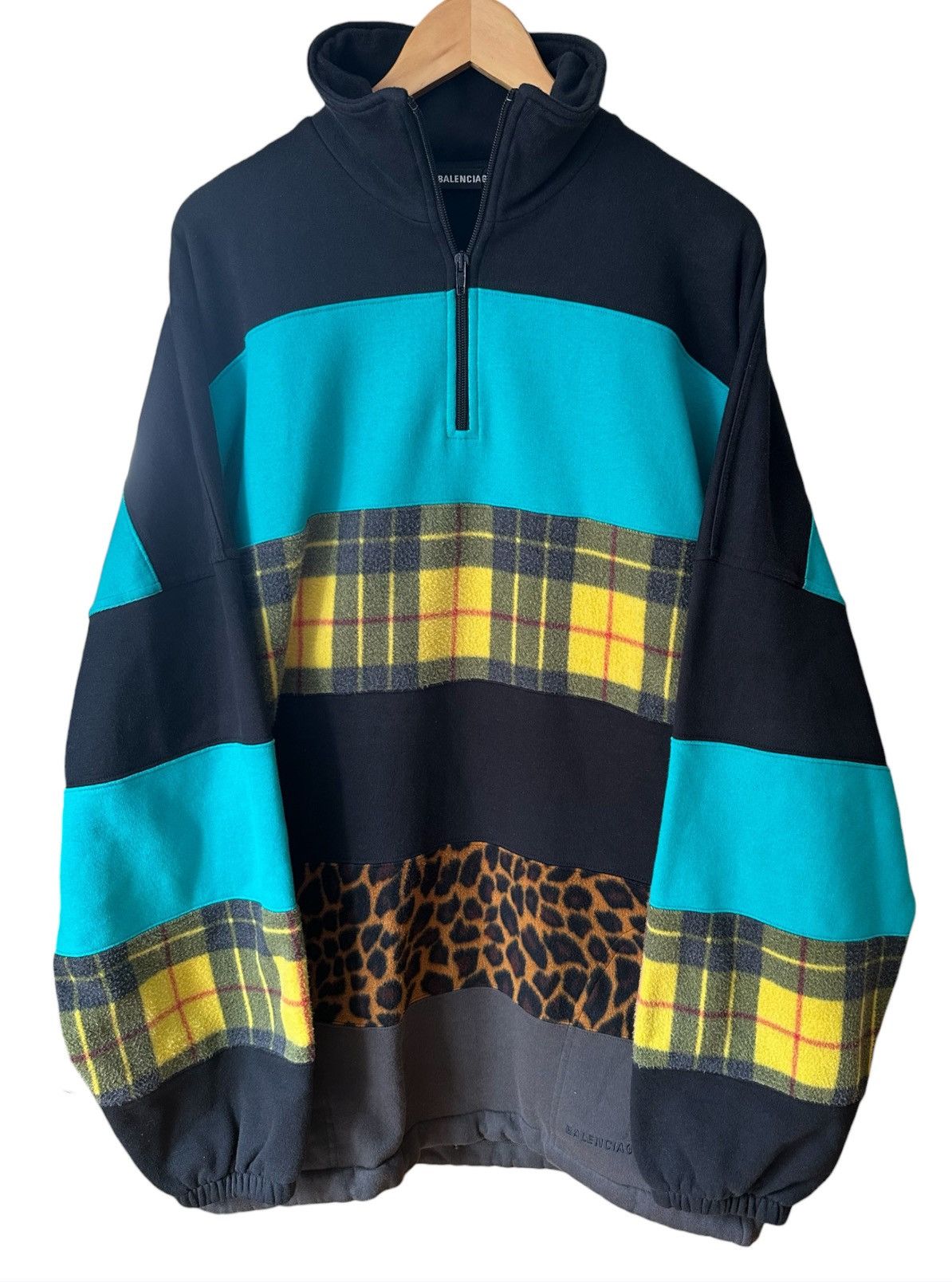 Balenciaga Balenciaga FW18 “Chimney” Patchwork Sweater Size US XS / EU 42 / 0 - 1 Thumbnail