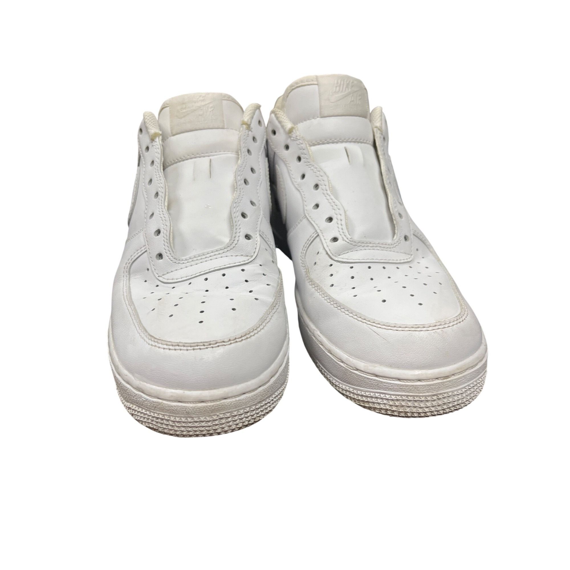 Nike Nike Air Force 1 mens white leather low top athletic sneaker Size US 9.5 / EU 42-43 - 16 Thumbnail