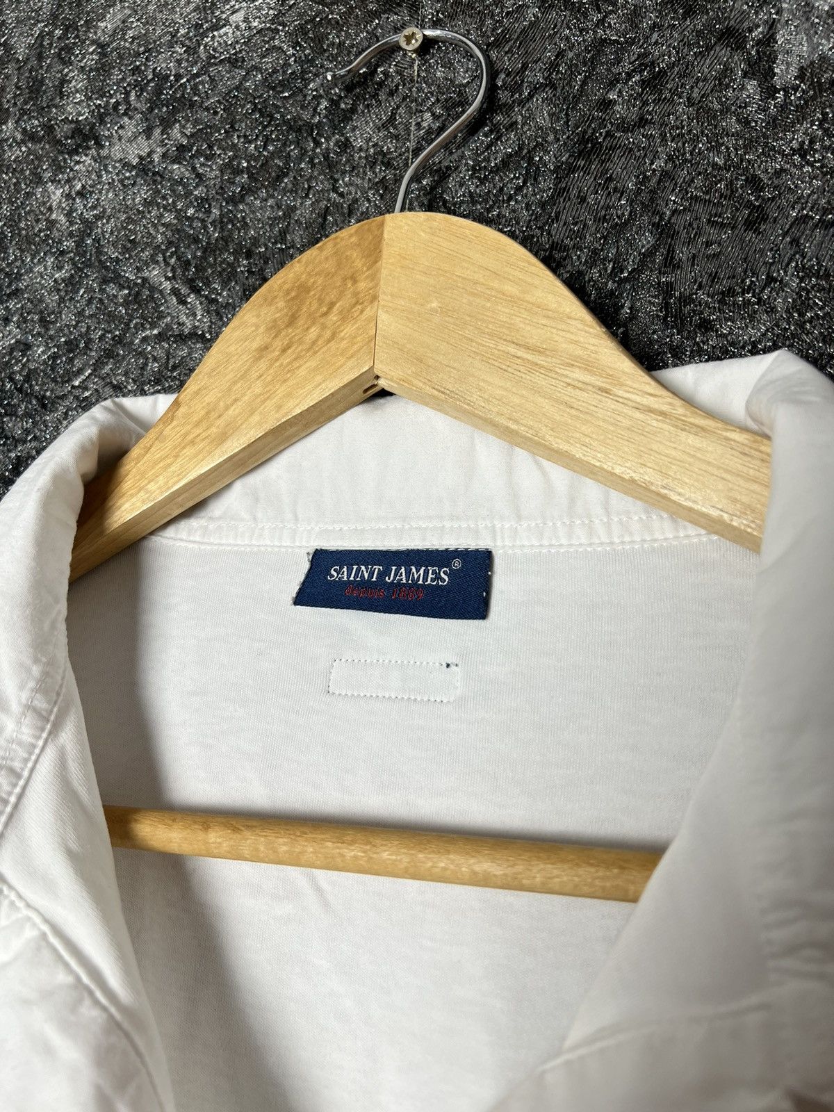 Designer × Saint James × Vintage Women’s Saint James Blouse Shirt White Sleeve 3/4 USA 10 Size L / US 10 / IT 46 - 5 Thumbnail