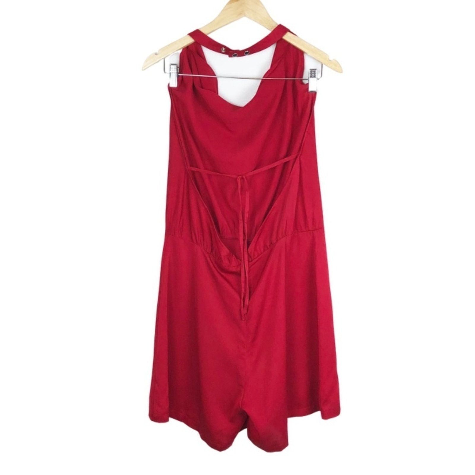 Kendall And Kylie New with Tag Women’s Kendall & Kylie Red Halter Playsuit Size 28" / US 6 / IT 42 - 8 Thumbnail