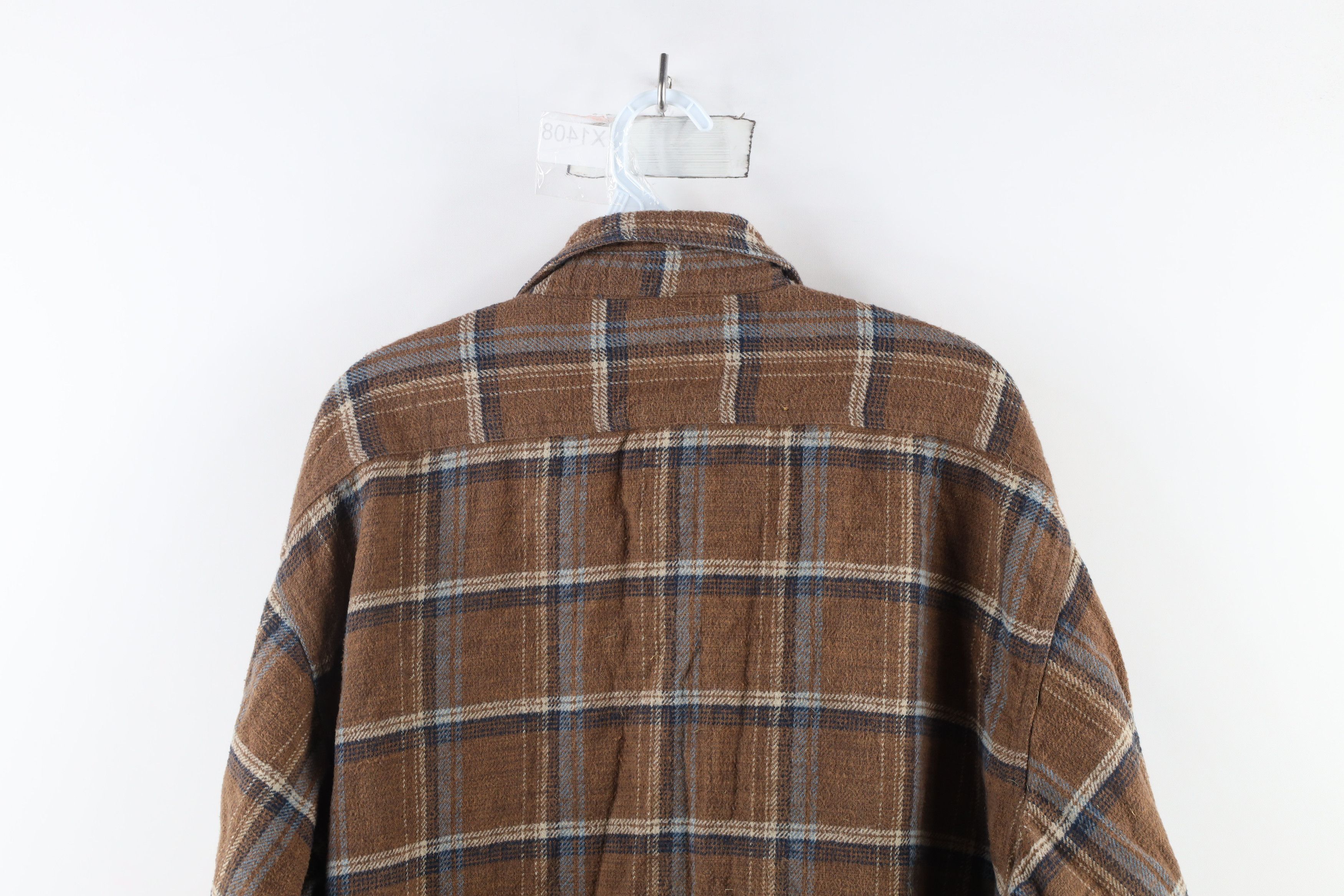 Vintage Vintage 90s Streetwear Heavyweight Snap Button Shirt Plaid Size US XL / EU 56 / 4 - 12 Thumbnail