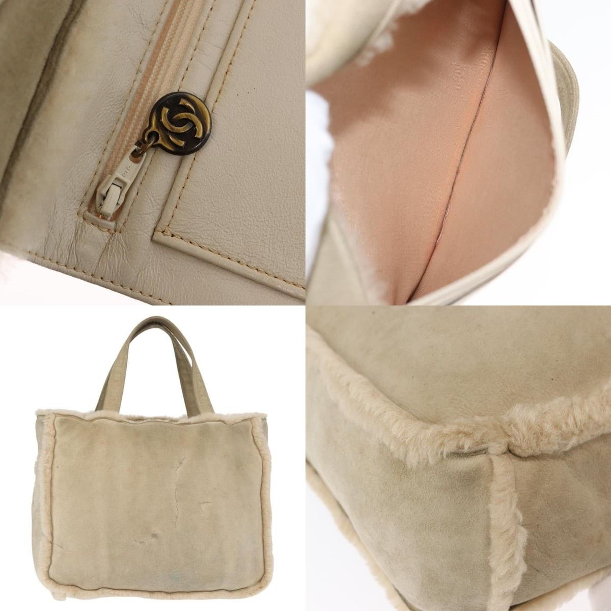 Chanel Chanel Mouton Beige CC Tote Bag Size ONE SIZE - 5 Thumbnail