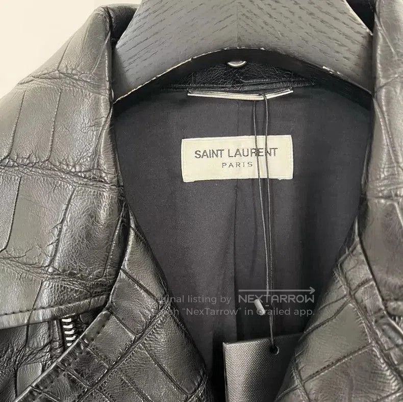 Saint Laurent Paris Saint Laurent Limited Edition Crocodile Leather Jacket. Size US L / EU 52-54 / 3 - 4 Thumbnail