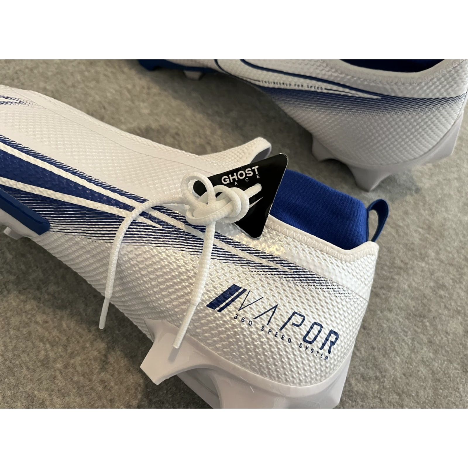 Nike Nike Vapor Edge Pro 360 Football Cleats Mens Size 15 White Royal Blue Ghost Laces Nike Vapor Edge Pro 360 AO8277-101 Brand New Size US 15 / EU 48 - 8 Thumbnail
