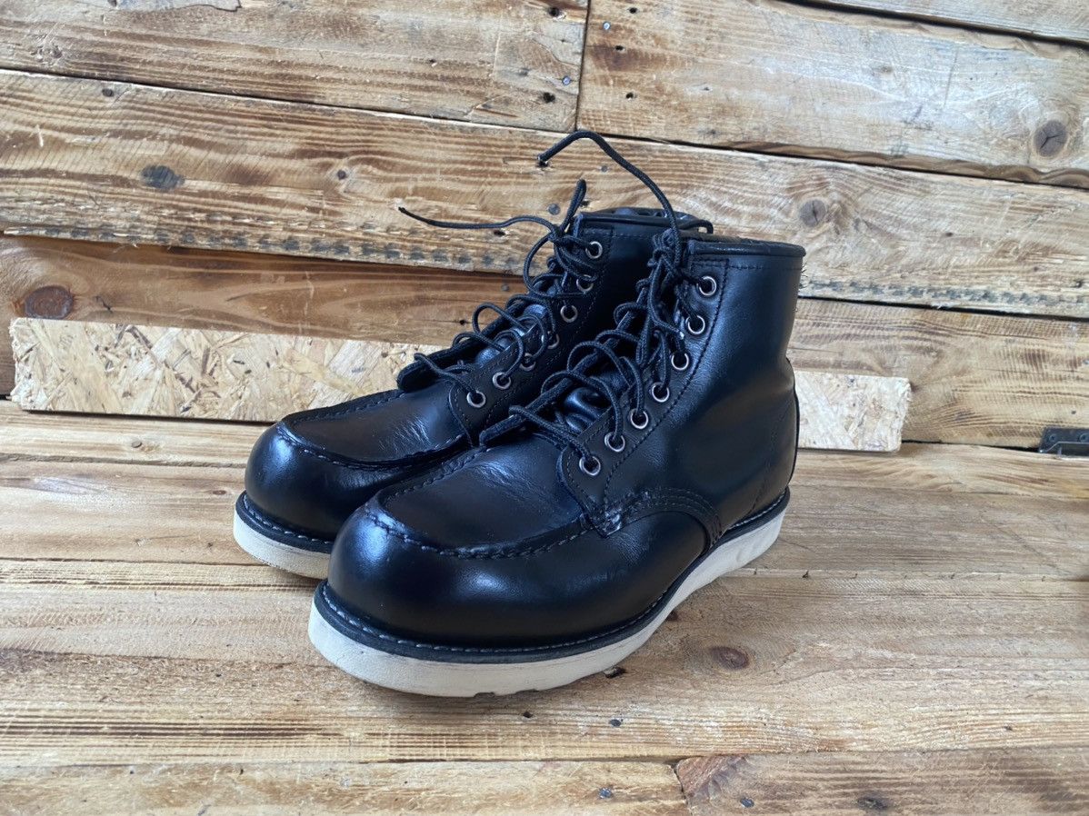 Red Wing Redwing Heritage moc-toe black leather boots sz 7.5E,40 Size US 7.5 / EU 40-41 - 5 Thumbnail