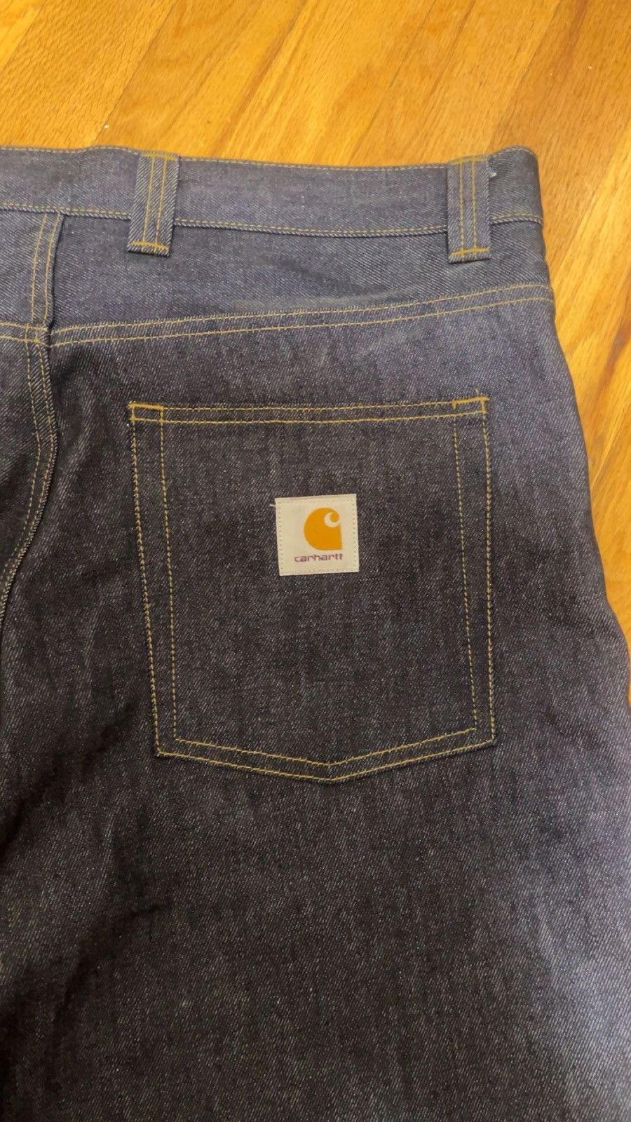 Carhartt Carhartt WIP Brandon Jeans - Rigid Raw Indigo Denim Size US 34 / EU 50 - 6 Thumbnail