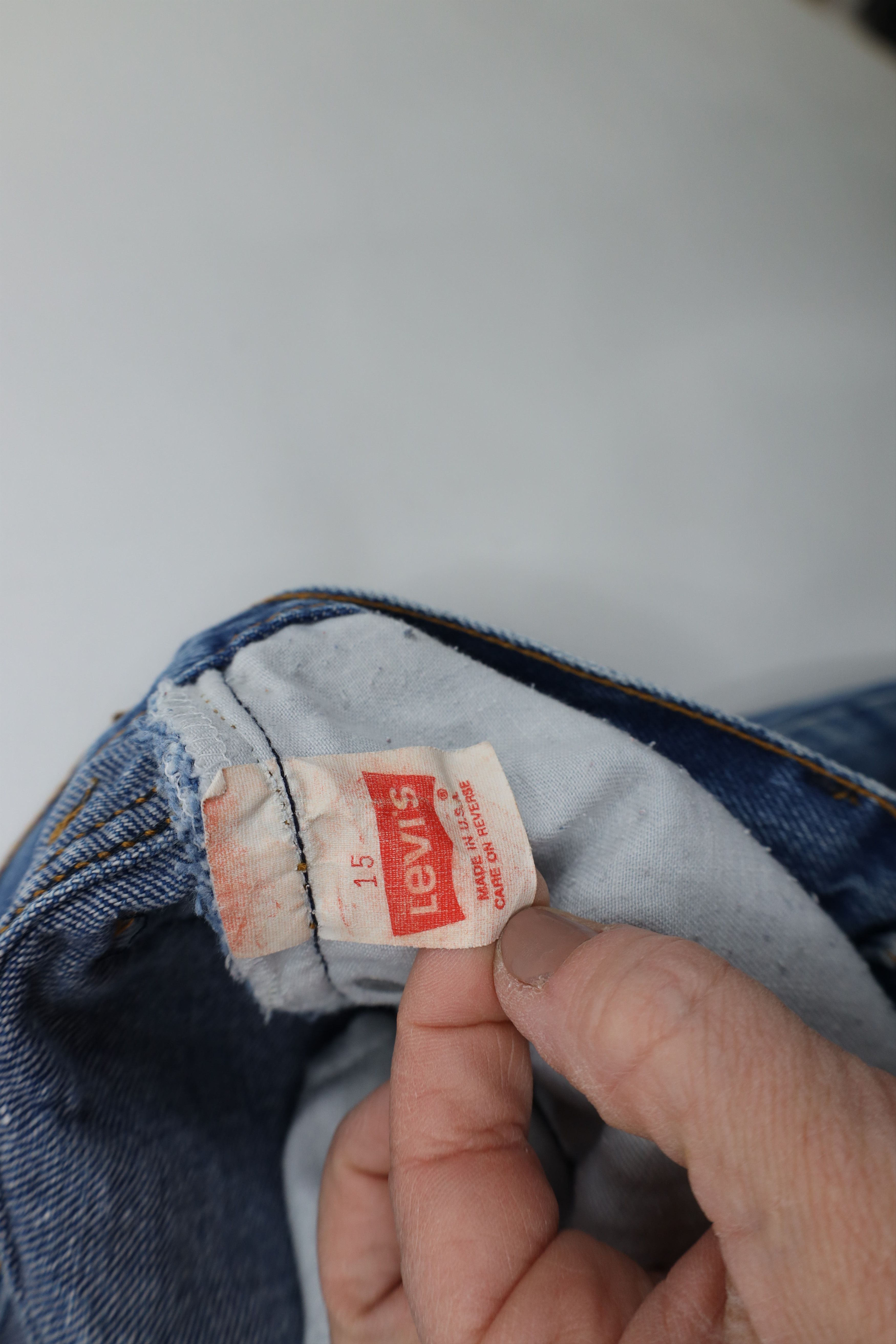 Levi's Vintage 80s 90s Levis 17505xx Relaxed Tapered Leg Jeans USA Size 29" - 8 Thumbnail