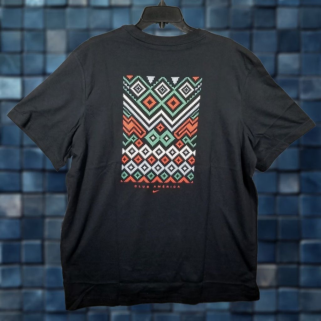 Nike Nike CA Shirt T-Shirt Men XL Black Crew Neck Short Sleeve The Nike Tee Football Soccer Activewear Geometric Pattern Vintage No Size US XL / EU 56 / 4 - 1 Thumbnail