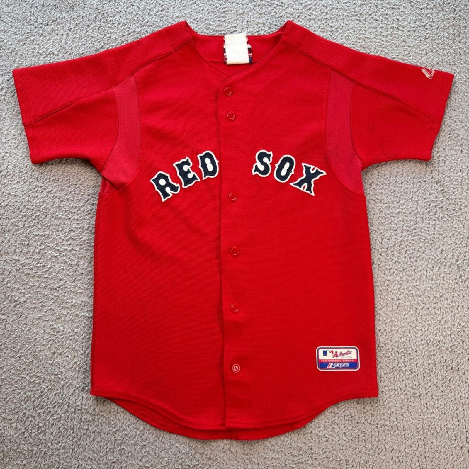 Majestic Vintage Boston Red Sox Majestic MLB Red Baseball Jersey Size US XL / EU 56 / 4 - 1 Thumbnail