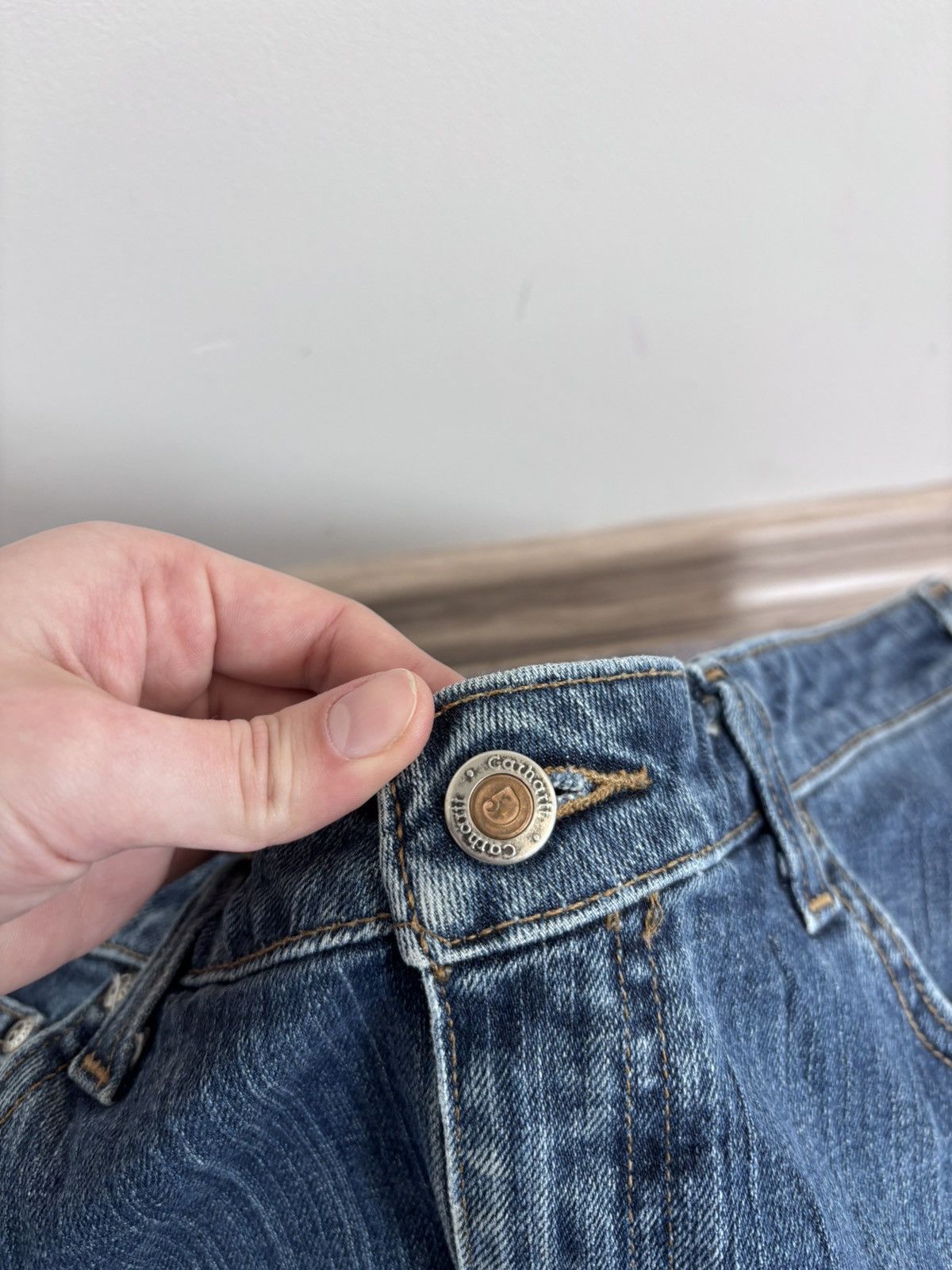 Carhartt Vintage Carhartt Faded Blue Boot Cut Flared Denim Jeans Size US 36 / EU 52 - 15 Thumbnail