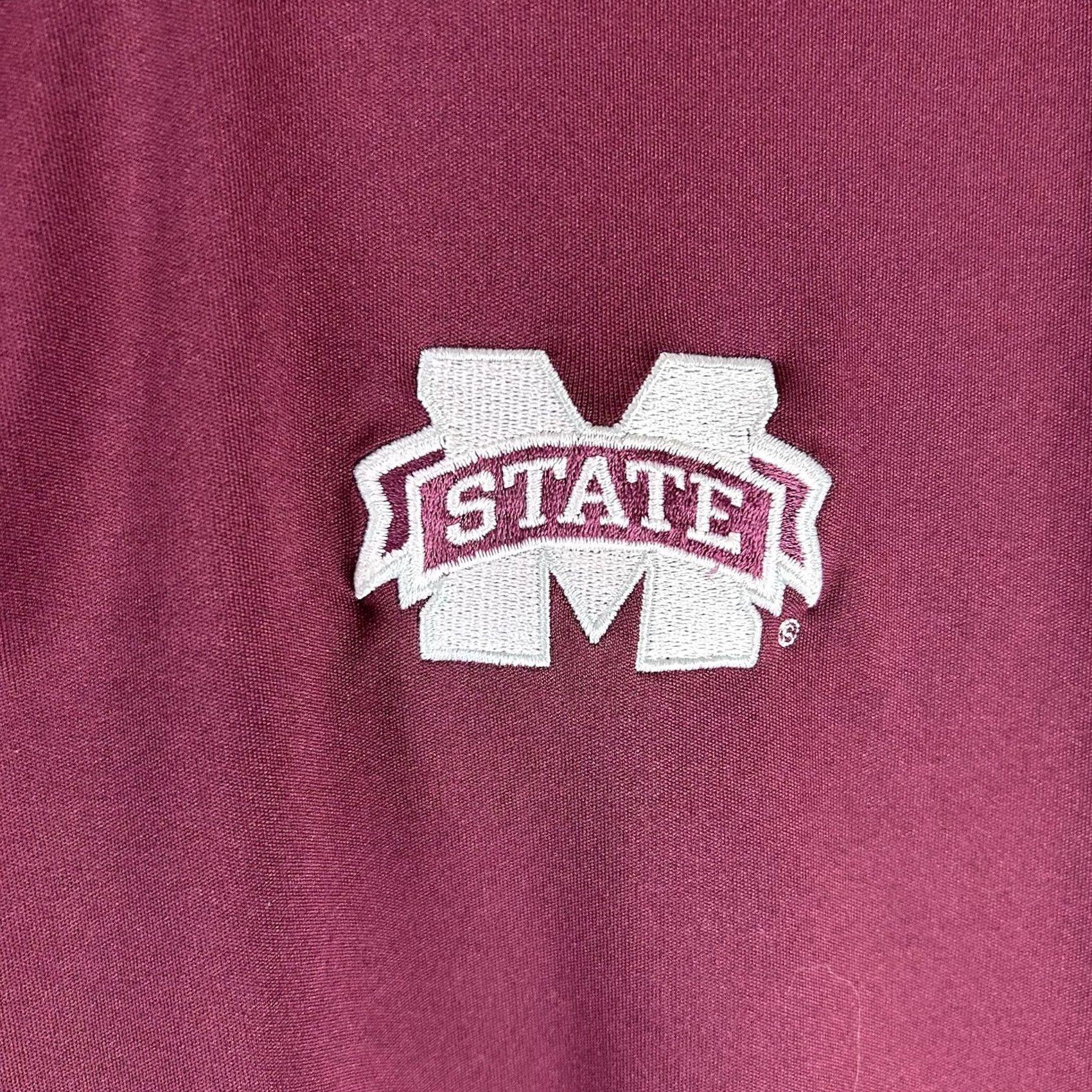 Vintage Columbia Polo Shirt Mens Large Red State University MSU Bulldog Omni-Freeze Forged Embroidered Short Sleeve Golf Size US L / EU 52-54 / 3 - 3 Thumbnail