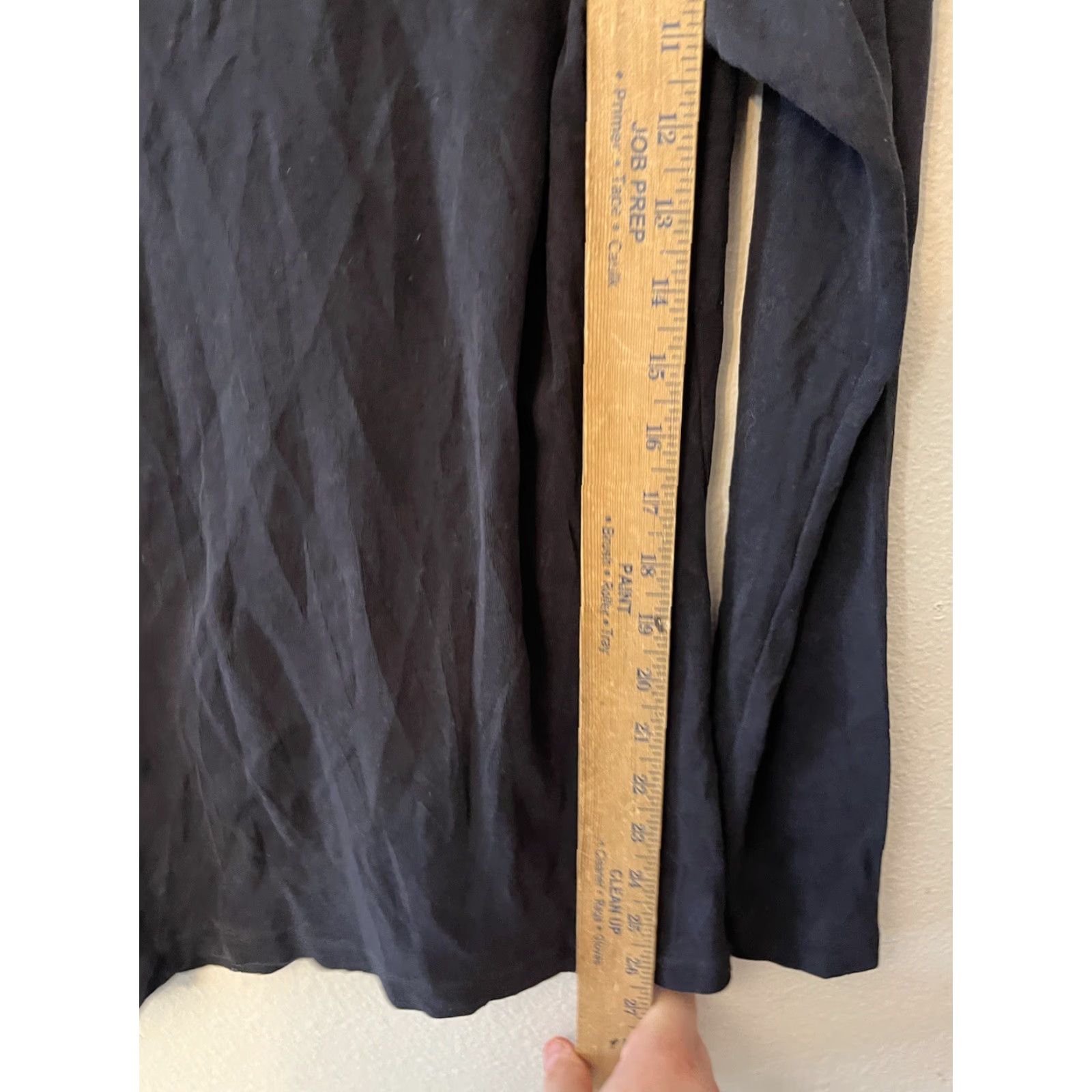 H&M H&M Shirt Women XL Black Long Sleeve V-Neck Organic Cotton Regular Fit Womens Size XL / US 12-14 / IT 48-50 - 4 Thumbnail