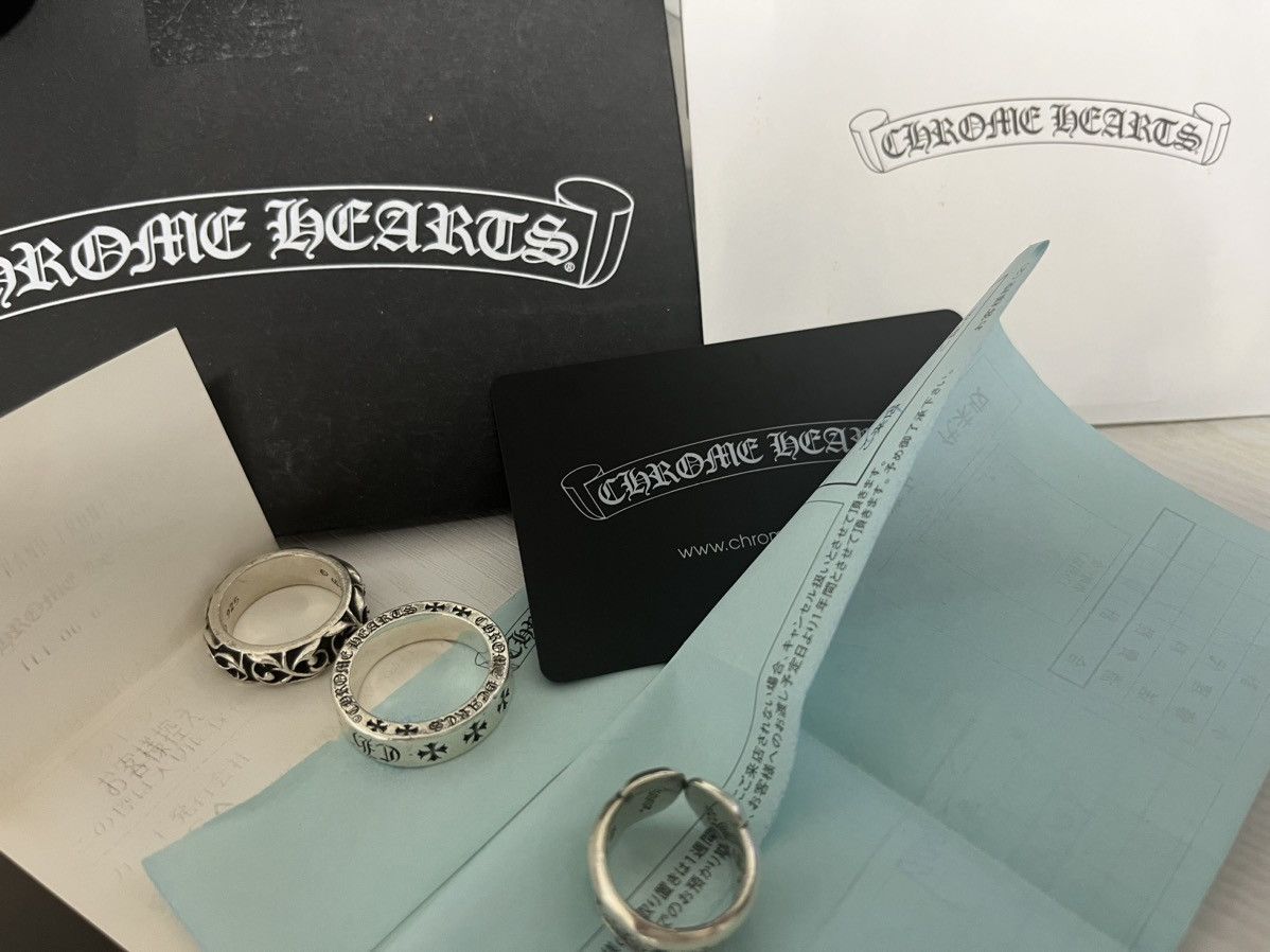 image of Chrome Hearts Eternity Vine Ring in Silver, Men's