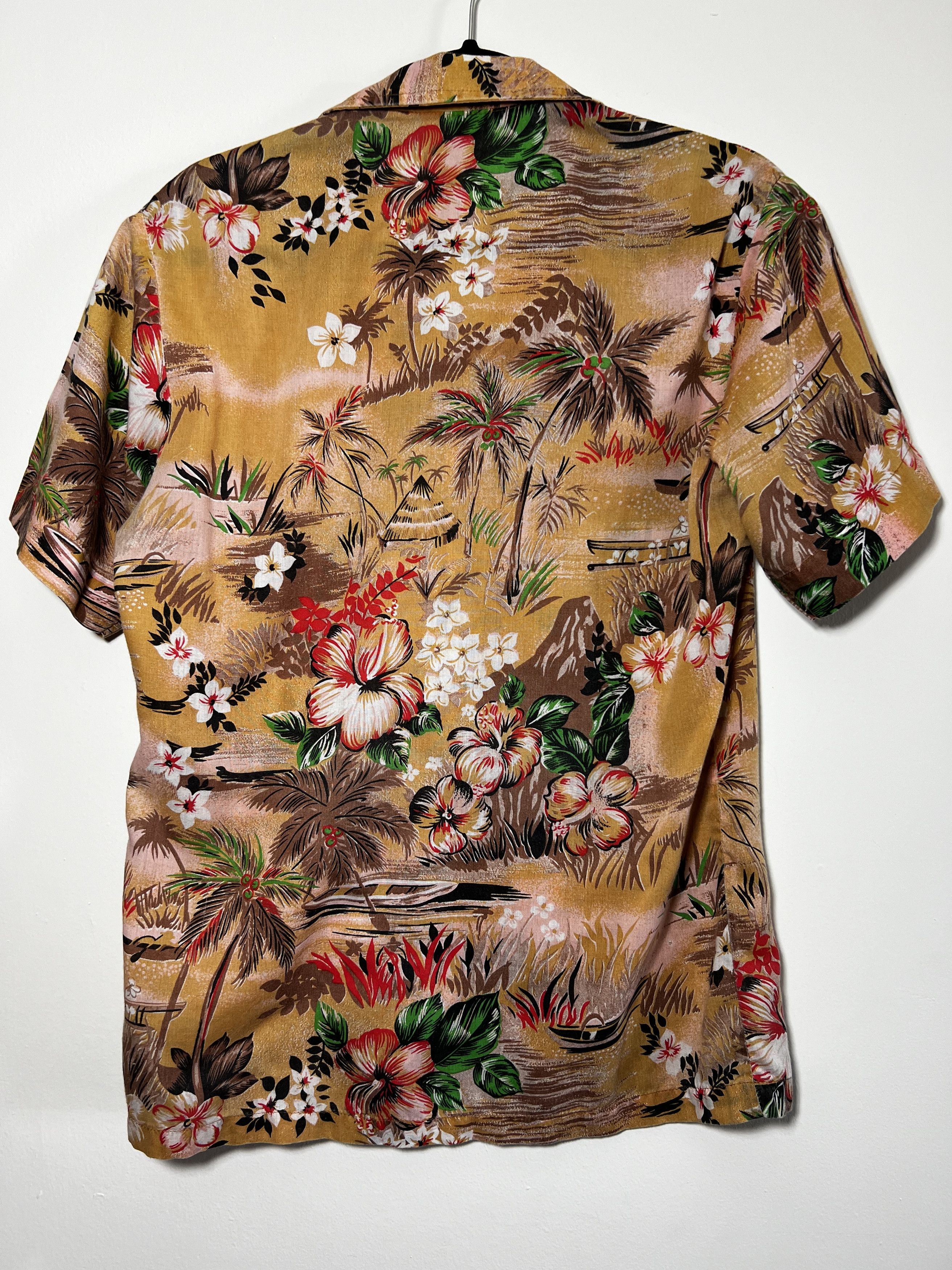 Kennington Ltd. × Vintage Vintage 70's Kennington California Hawaiian Print Button Up Size US M / EU 48-50 / 2 - 8 Thumbnail