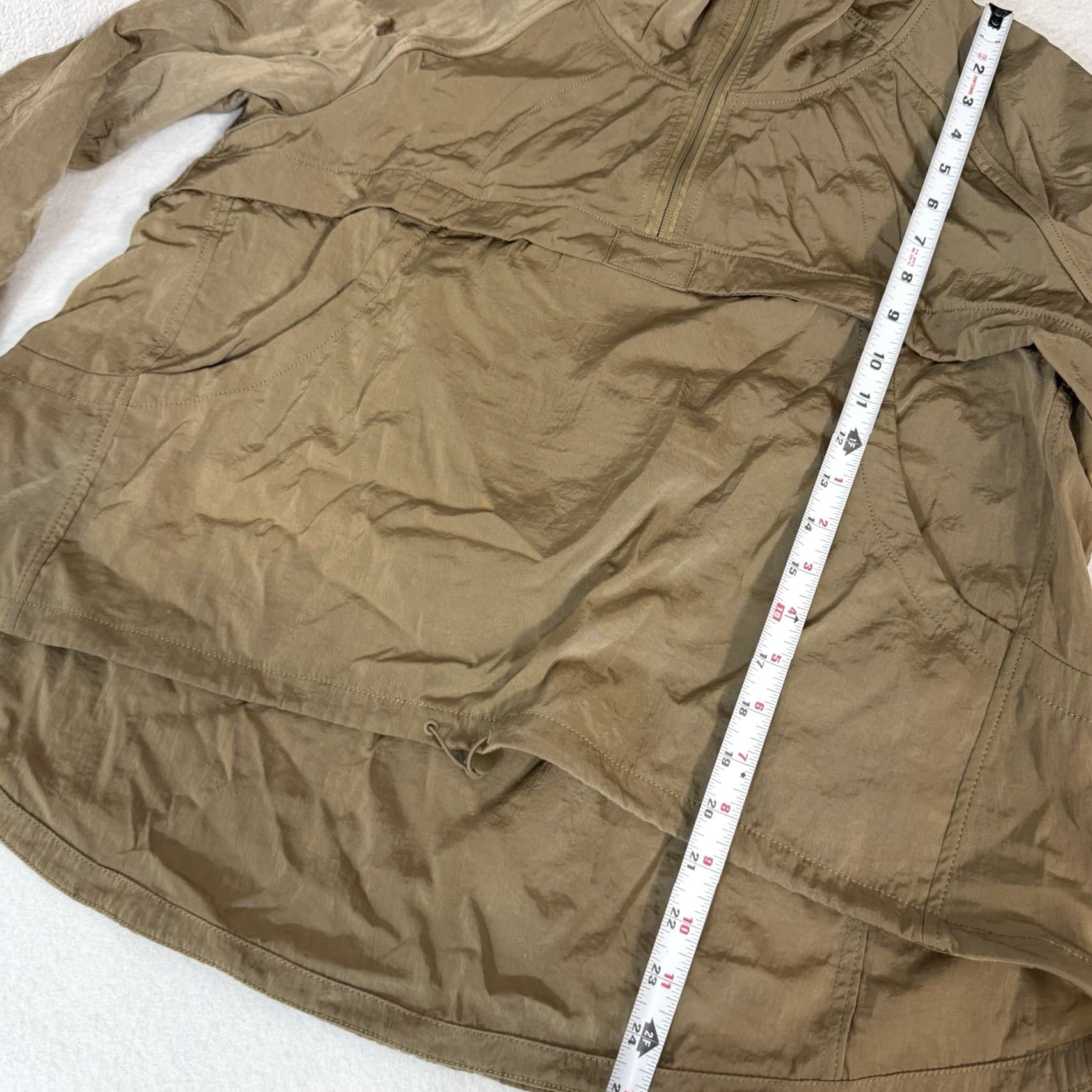 Lululemon Lululemon Seek Vistas 1/2 Zip Jacket Frontier Size M/L Khaki Brown Women Jacket 1/2 Zip, Activewear, Travel, Casual, Basic Jacket, Brown, 90s? Size M / US 6-8 / IT 42-44 - 2 Thumbnail