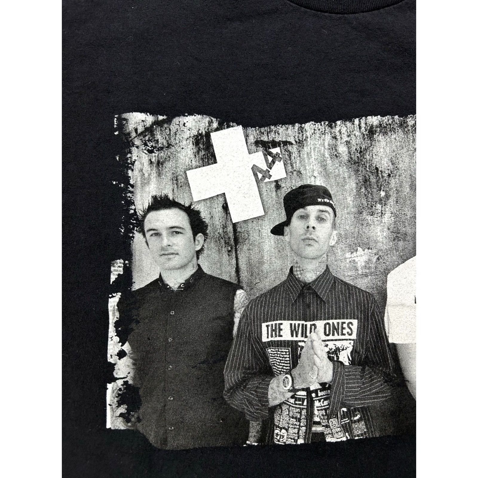 AAA VINTAGE +44 North American Tour 2007 Band Tee Large Mark Hoppus Travis Barker Shirt Adult Large Black 2007 Tour Band Mens Women Ladies Boys Girls Size US L / EU 52-54 / 3 - 6 Thumbnail
