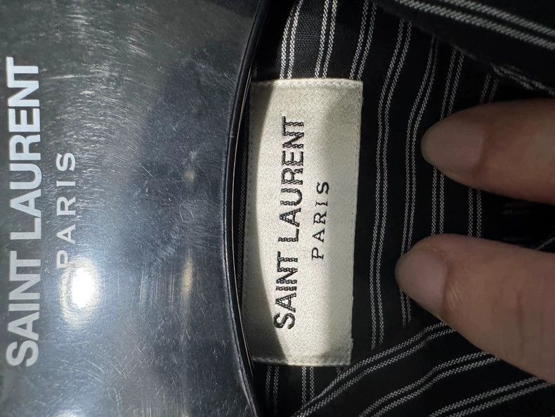 Saint Laurent Paris Saint Laurent Striped Shirt with Tags-2505 Size US M / EU 48-50 / 2 - 3 Thumbnail