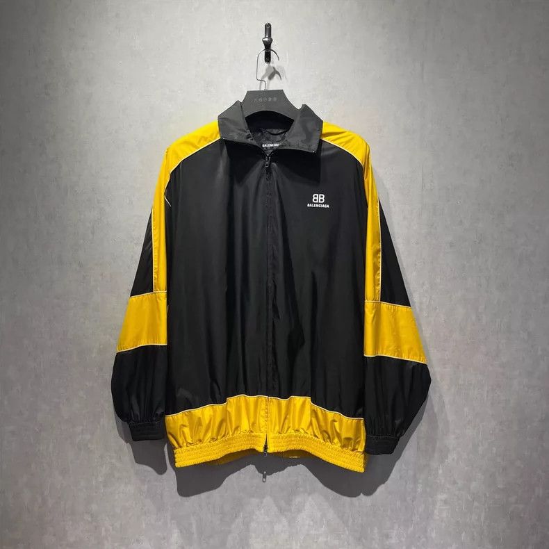 Other Balenciaga Black and yellow patched windbreaker jacket Size US S / EU 44-46 / 1 - 1 Thumbnail