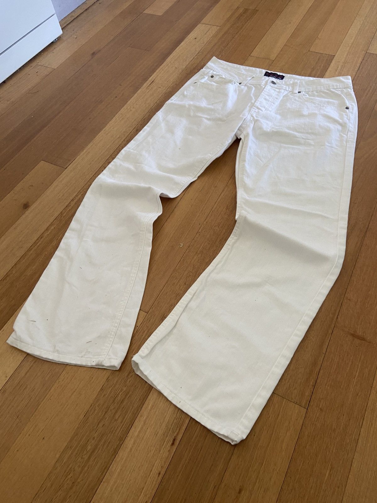 Other *VINTAGE* MAXX White baggy jeans Size US 34 / EU 50 - 2 Thumbnail