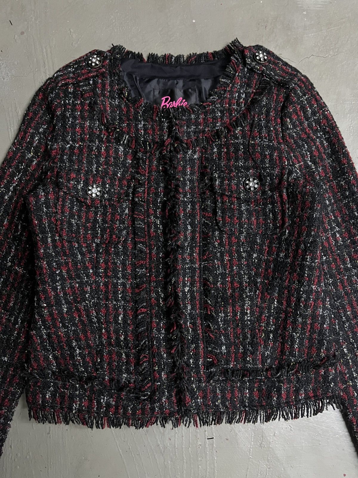 Hysteric Glamour 2000s Barbie - Rare Tweed Jacket Chanel Gdragon Jennie Style Size S / US 4 / IT 40 - 5 Thumbnail