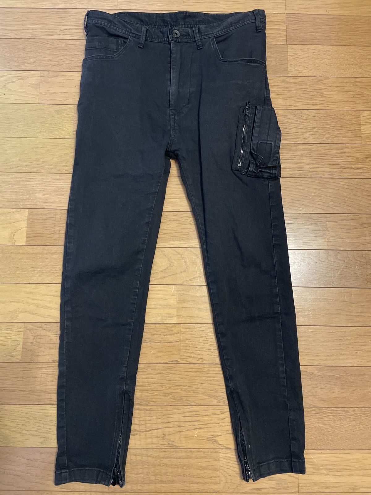 Julius JULIUS Black Slim Stretch Denim Pants Size 1 Archive | Grailed