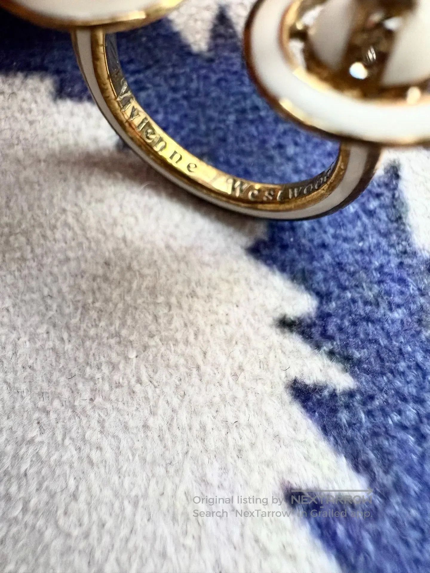 Vivienne Westwood Vivienne Westwood Vintage White Saturn Ring. Size ONE SIZE - 4 Thumbnail