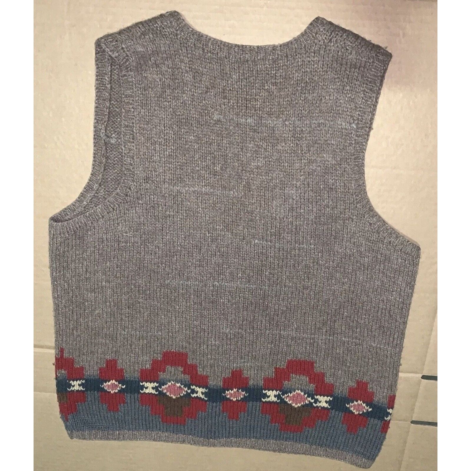 Lauren Ralph Lauren Ralph Lauren Vest Southwest Navajo Concho Wool Alpaca Large Size L / US 10 / IT 46 - 4 Thumbnail