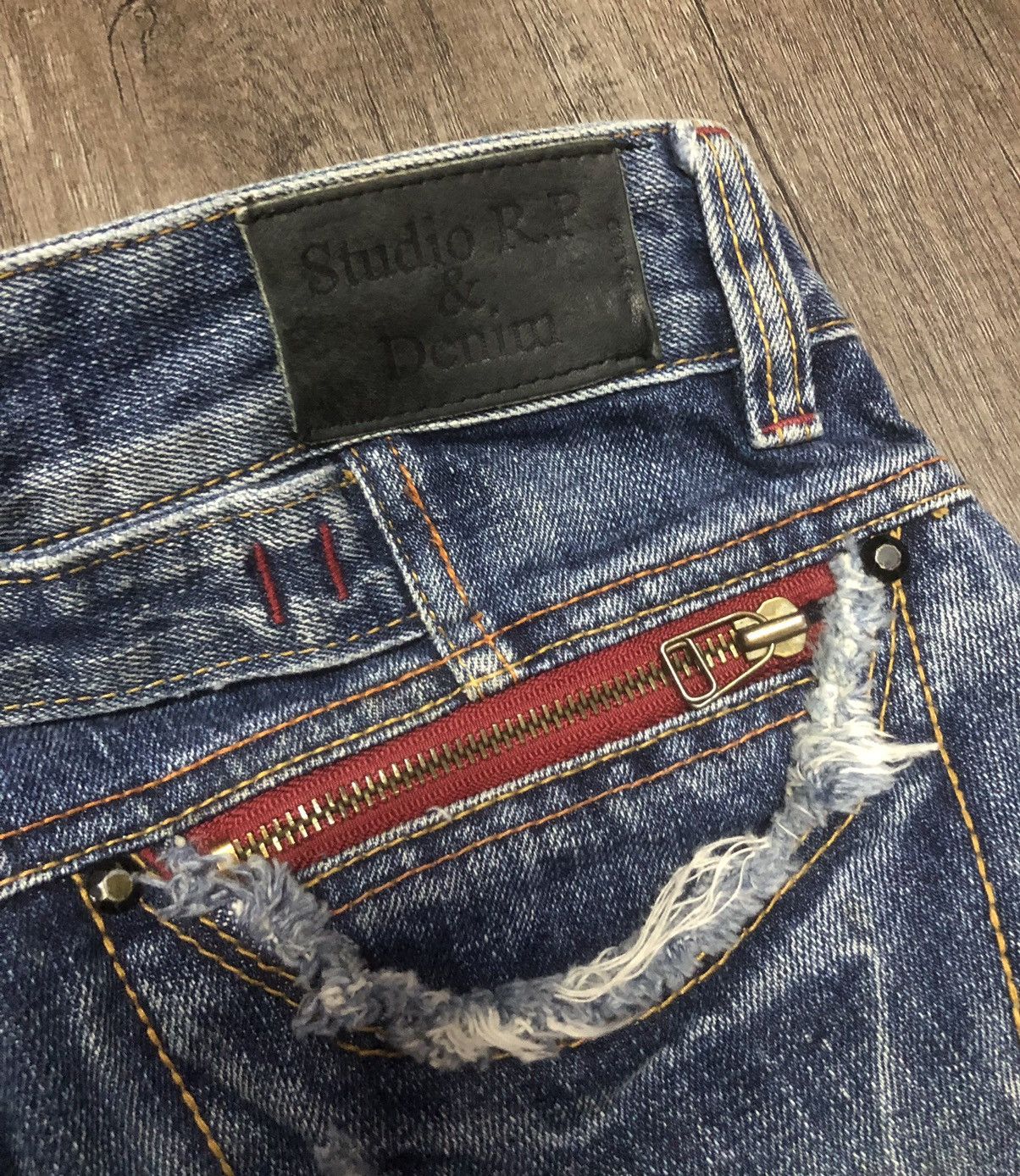 Japanese Brand VINTAGE STUDIO R.P DENIM & CO x RED PEPPER ( UNISEX) Size US 29 - 22 Thumbnail
