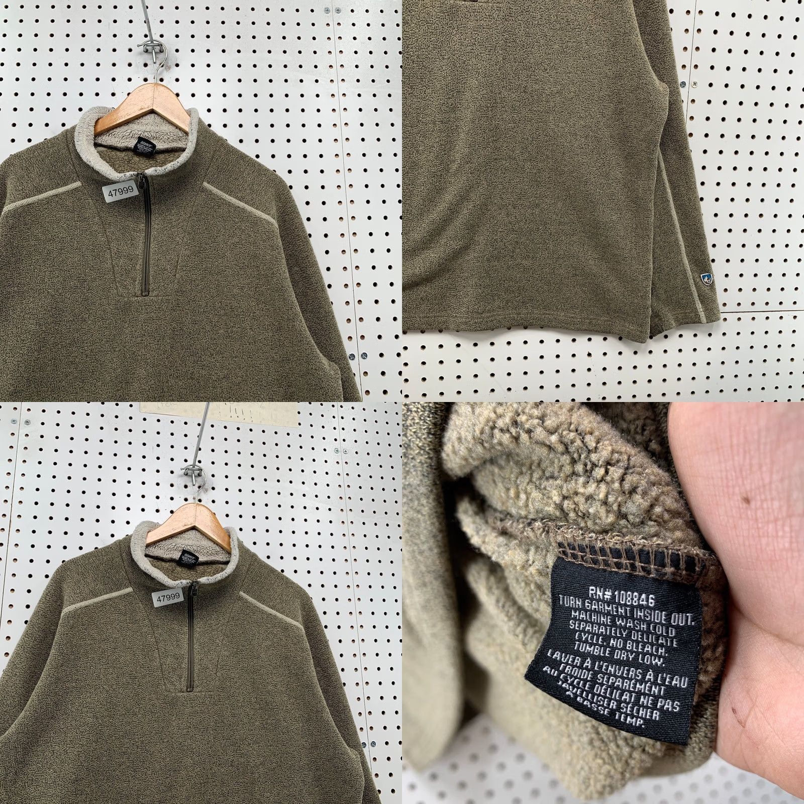 Vintage Kuhl Europa 1/4 Zip Fleece Sweatshirt Pullover Mens XL Alfpaca Oatmeal Outdoor Size US XL / EU 56 / 4 - 8 Thumbnail