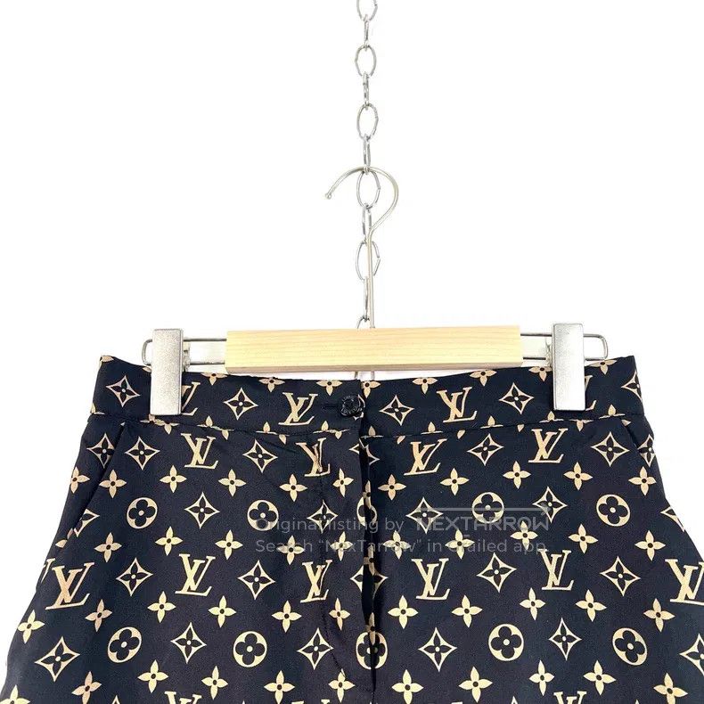 Louis Vuitton Louis Vuitton Black classic print LOGO full print twill si Size US 36 / EU 52 - 3 Thumbnail