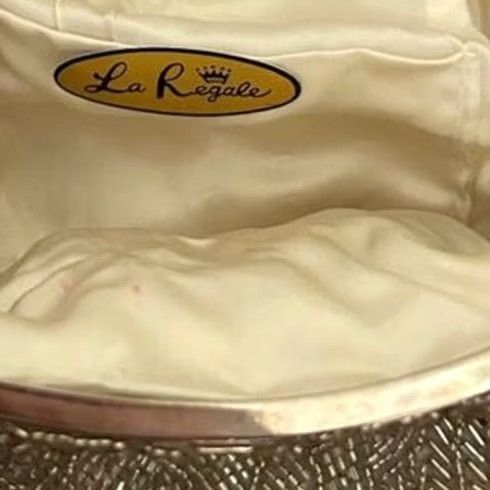 Nique VINTAGE Le Regale Evening Bag Beaded Art Deco Handmade Silver Stunning Unique Bag Size ONE SIZE - 4 Thumbnail