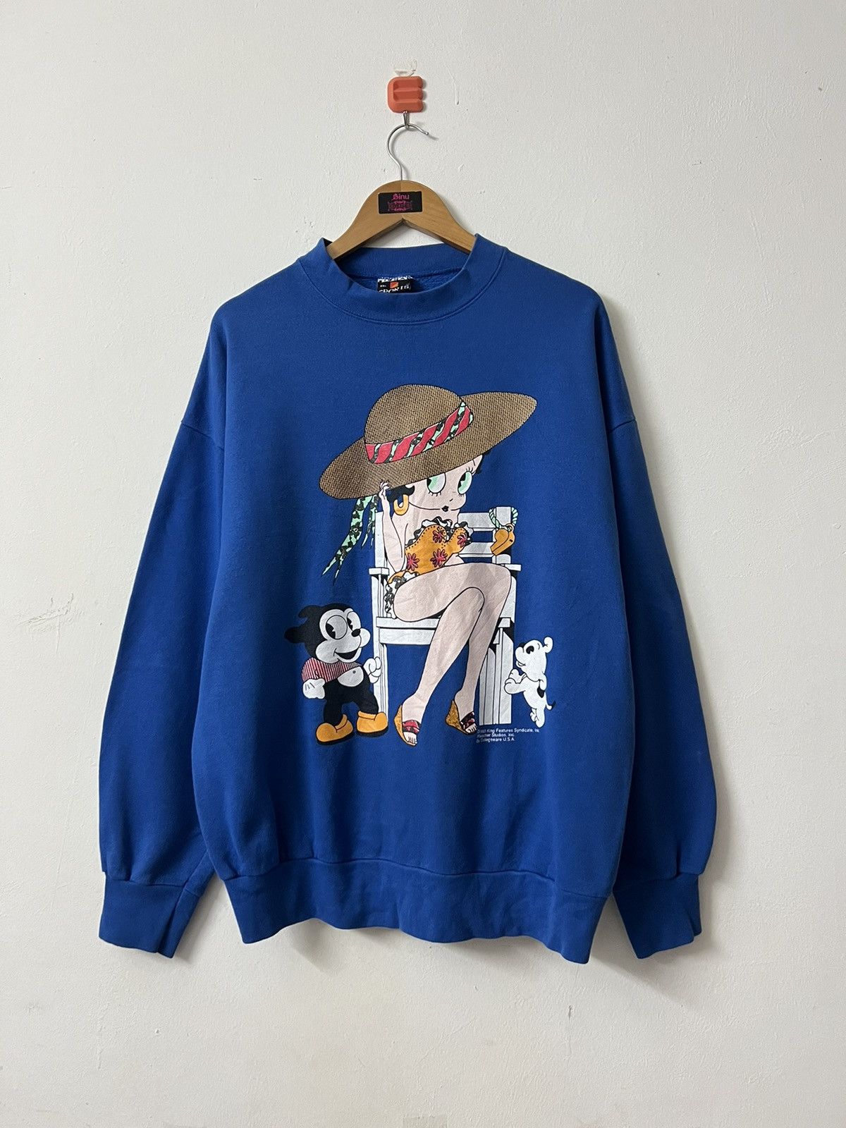 Vintage 1993 Betty Boop Naked Sweatshirt Grailed