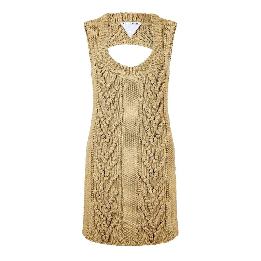 Bottega Veneta Bottega Veneta Scoop Neck Knee Length Dress in Neutral Size M / US 6-8 / IT 42-44 - 2 Thumbnail