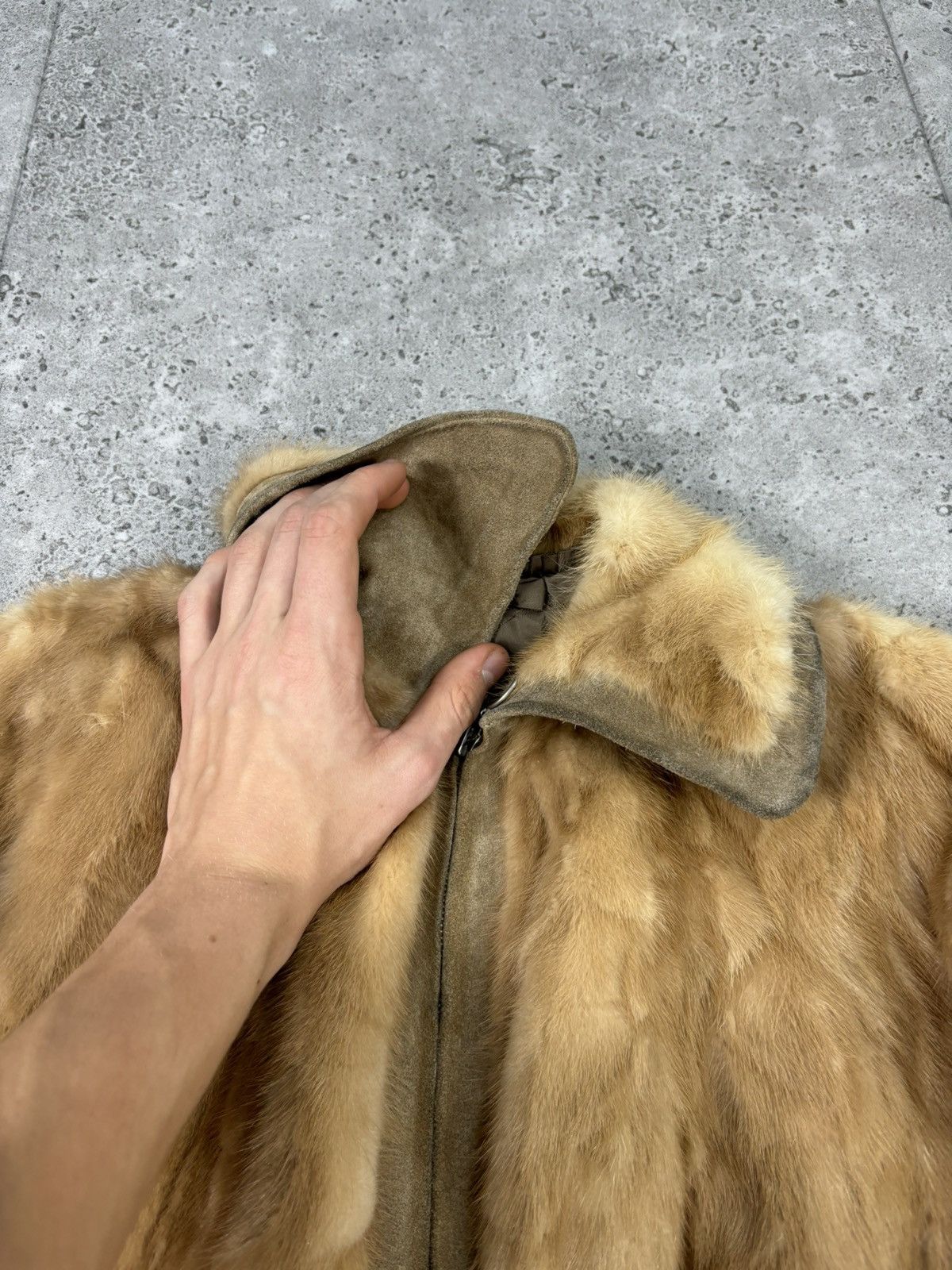 If Six Was Nine × Japanese Brand Japanese Bomber Jacket Real Fur/Leather Style Y2K Cropped Size US S / EU 44-46 / 1 - 7 Thumbnail