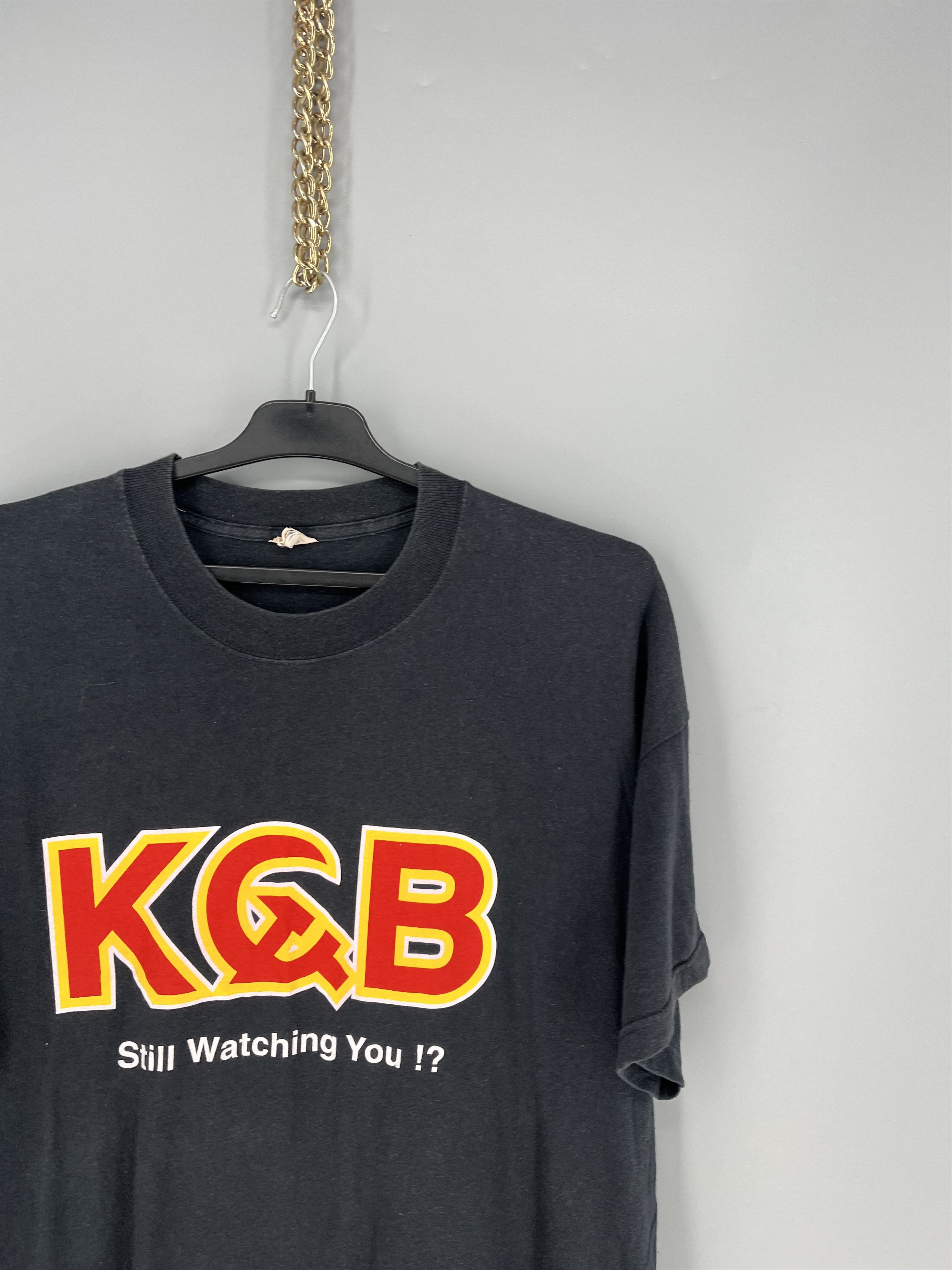 Band Tees Vintage 90's KGB Soviet Union T-Shirt Large Single Stitch Size US XL / EU 56 / 4 - 5 Thumbnail