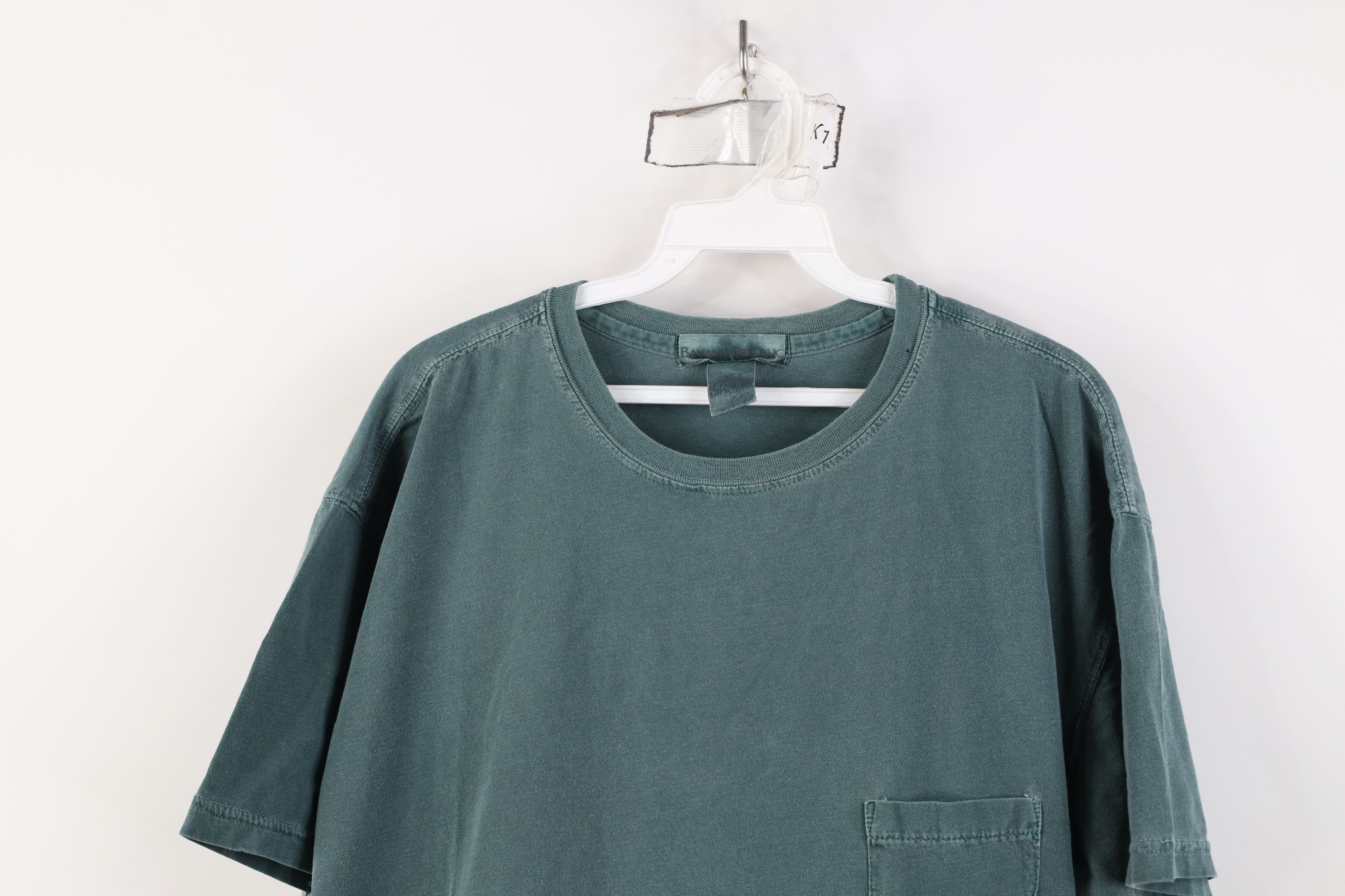 Banana Republic Vintage 90s Banana Republic Pigment Stonewash T-Shirt Green Size US L / EU 52-54 / 3 - 2 Thumbnail