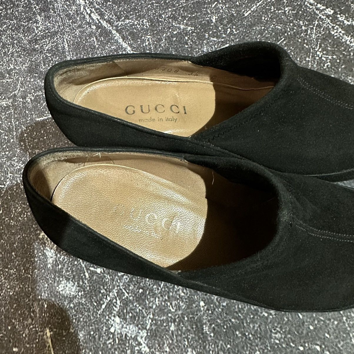 Gucci GUCCI - Women’s Black Suede Heels pumps Size 35C Size US 5 / IT 35 - 16 Thumbnail