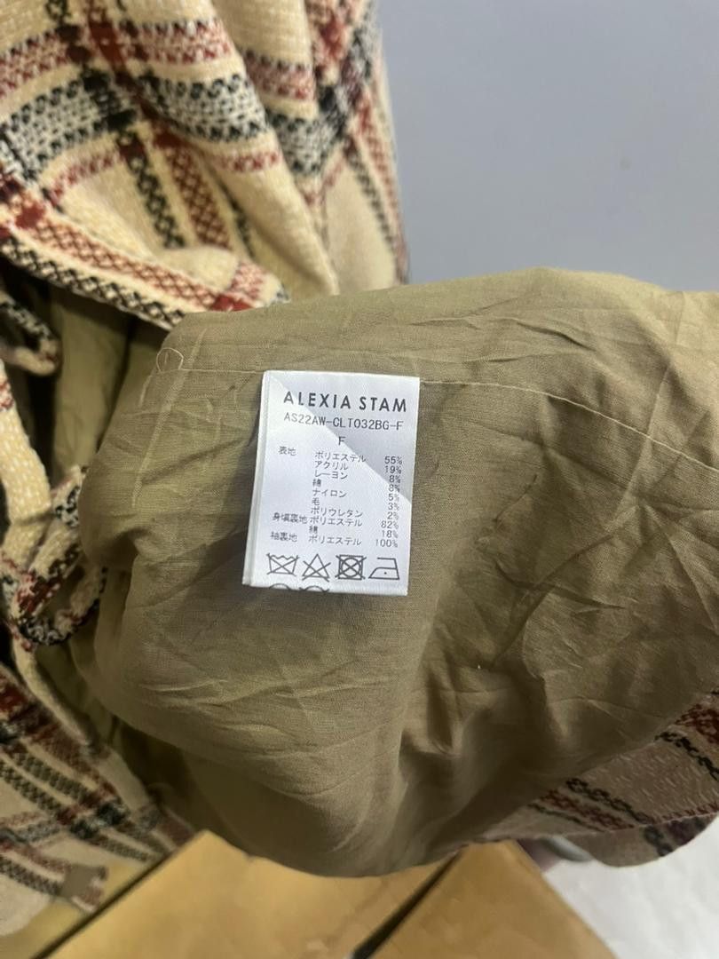 Japanese Brand Alexia Stam Plaid Jacket Deadstock w/ Retail Tag Size US XL / EU 56 / 4 - 10 Thumbnail
