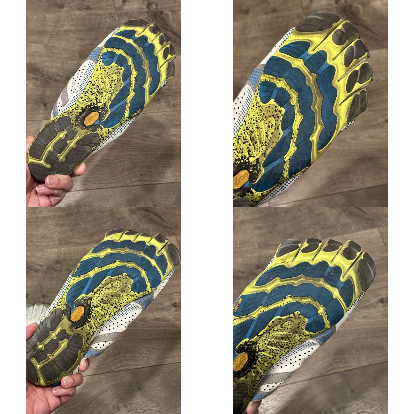 Vibram Vibram FiveFingers V-Run Barefoot Trainers Oyster Blue Beige Mens Trainers 13-14 US 11 UK 47 EU 17M7003 Sneaker Vibram FiveFingers Style Size US 11 / EU 44 - 8 Thumbnail