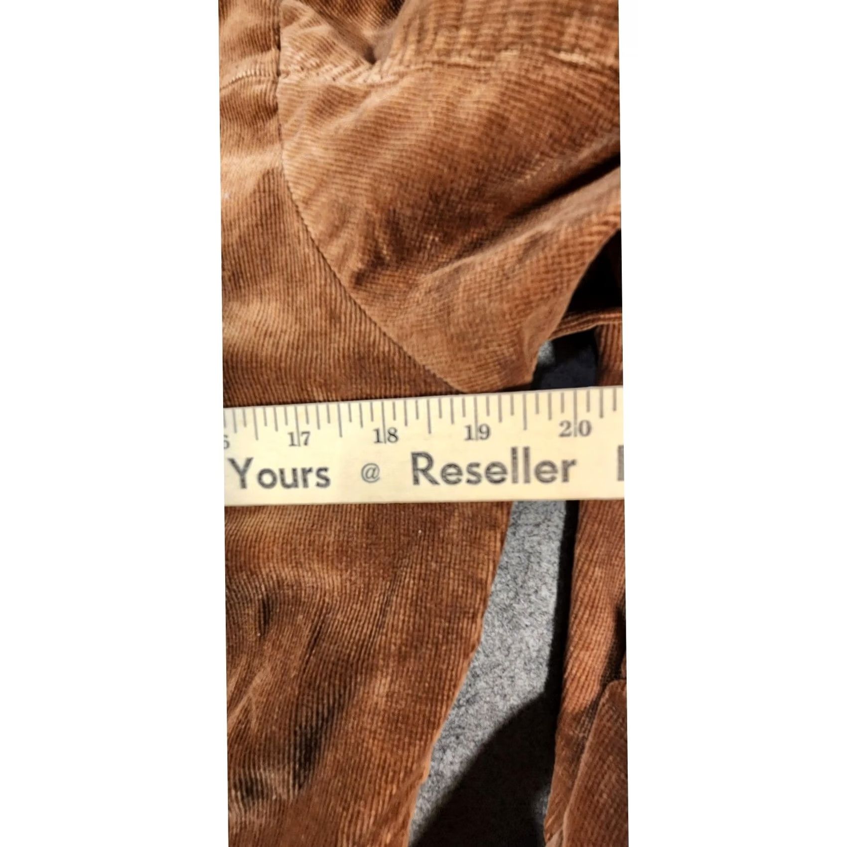 Vintage DOKI-GEKI Bomber Jacket Womens Large Brown Corduroy Zip Pockets Ribbed Collar Size L / US 10 / IT 46 - 6 Thumbnail