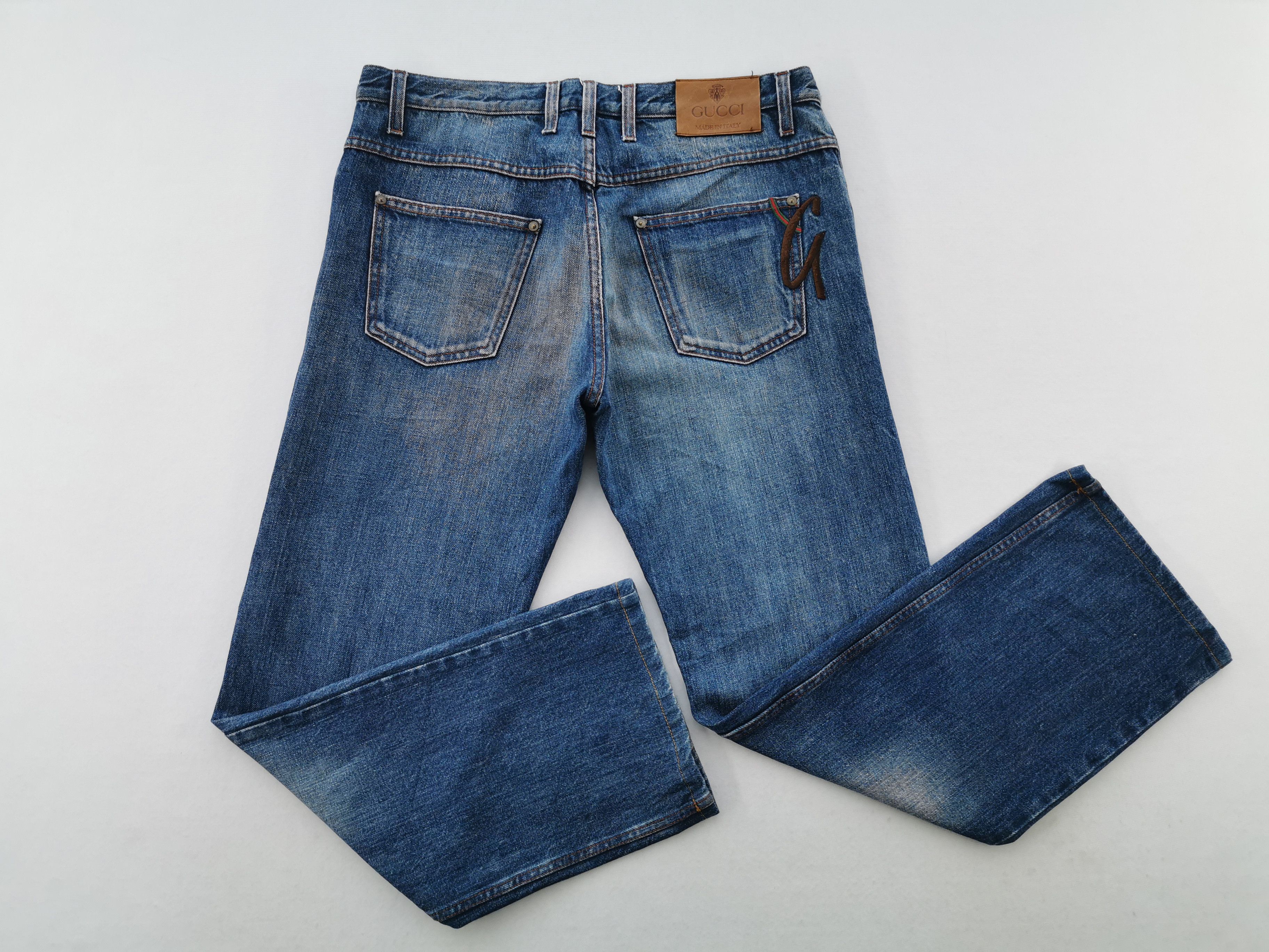 Gucci Gucci Embroidery Denim Jeans Size US 35 - 5 Thumbnail