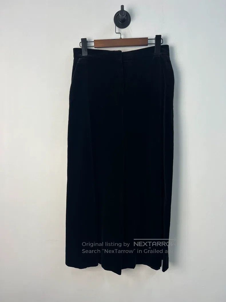 Dior Dior Black velvet wide-leg trousers Size 24" / US 00 / IT 34 - 1 Thumbnail