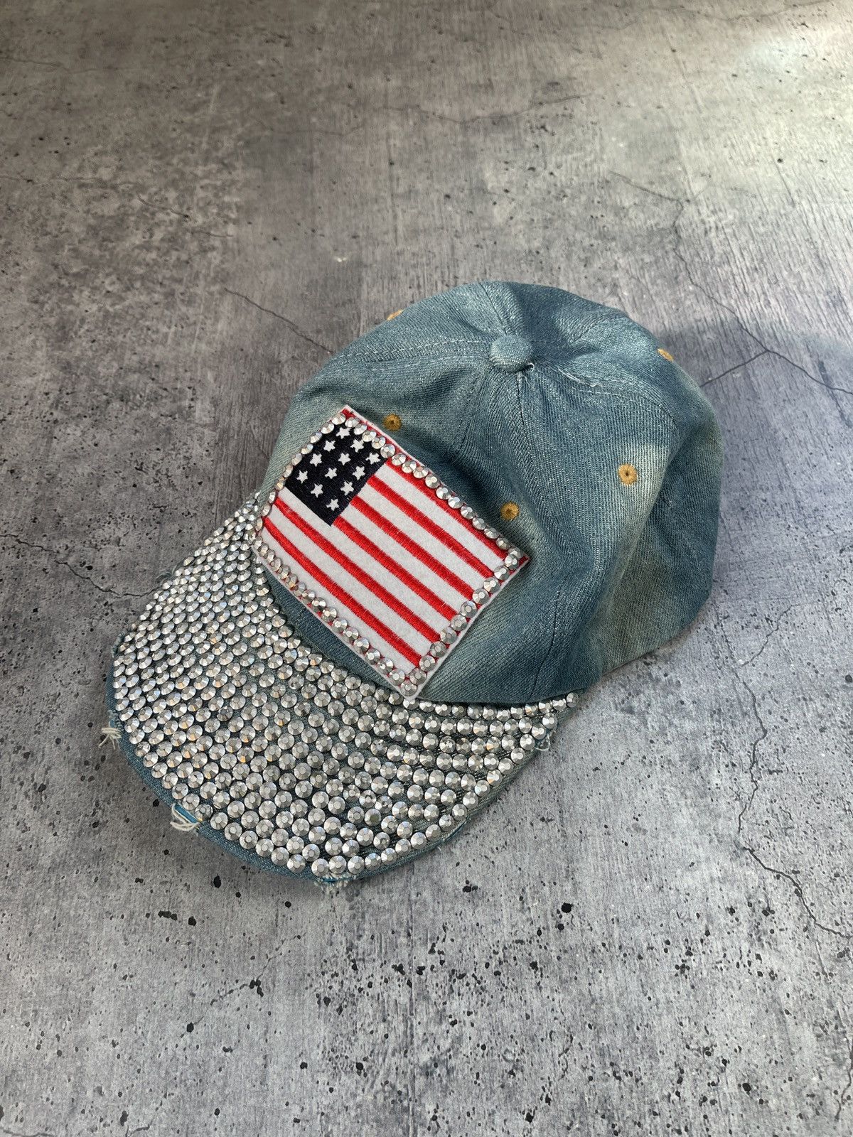 Vintage large usa logo sequin hat Size ONE SIZE - 3 Thumbnail