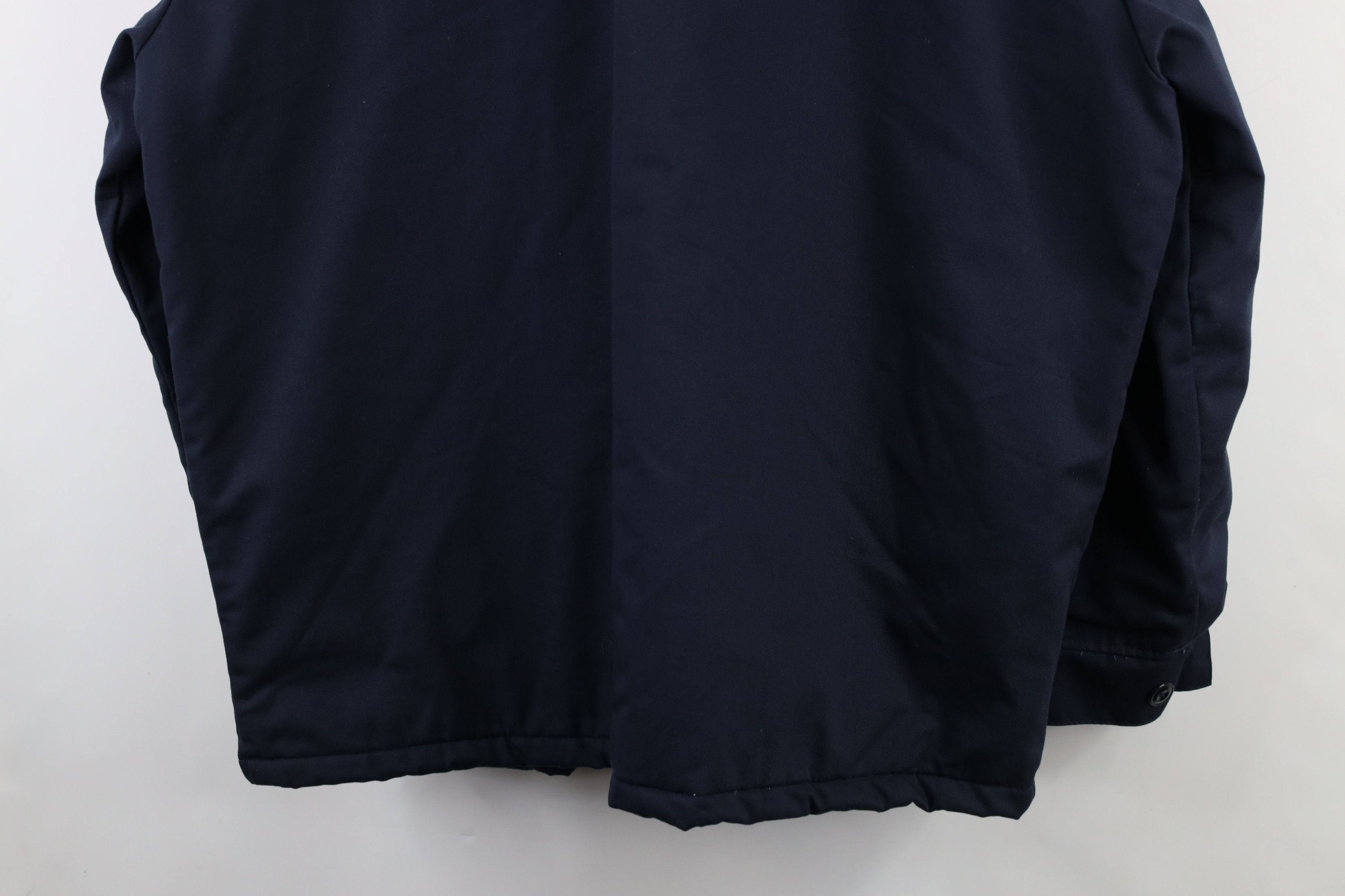 Vintage Vintage 90s Streetwear Workwear Mechanic Jacket Navy Blue Size US XL / EU 56 / 4 - 14 Thumbnail