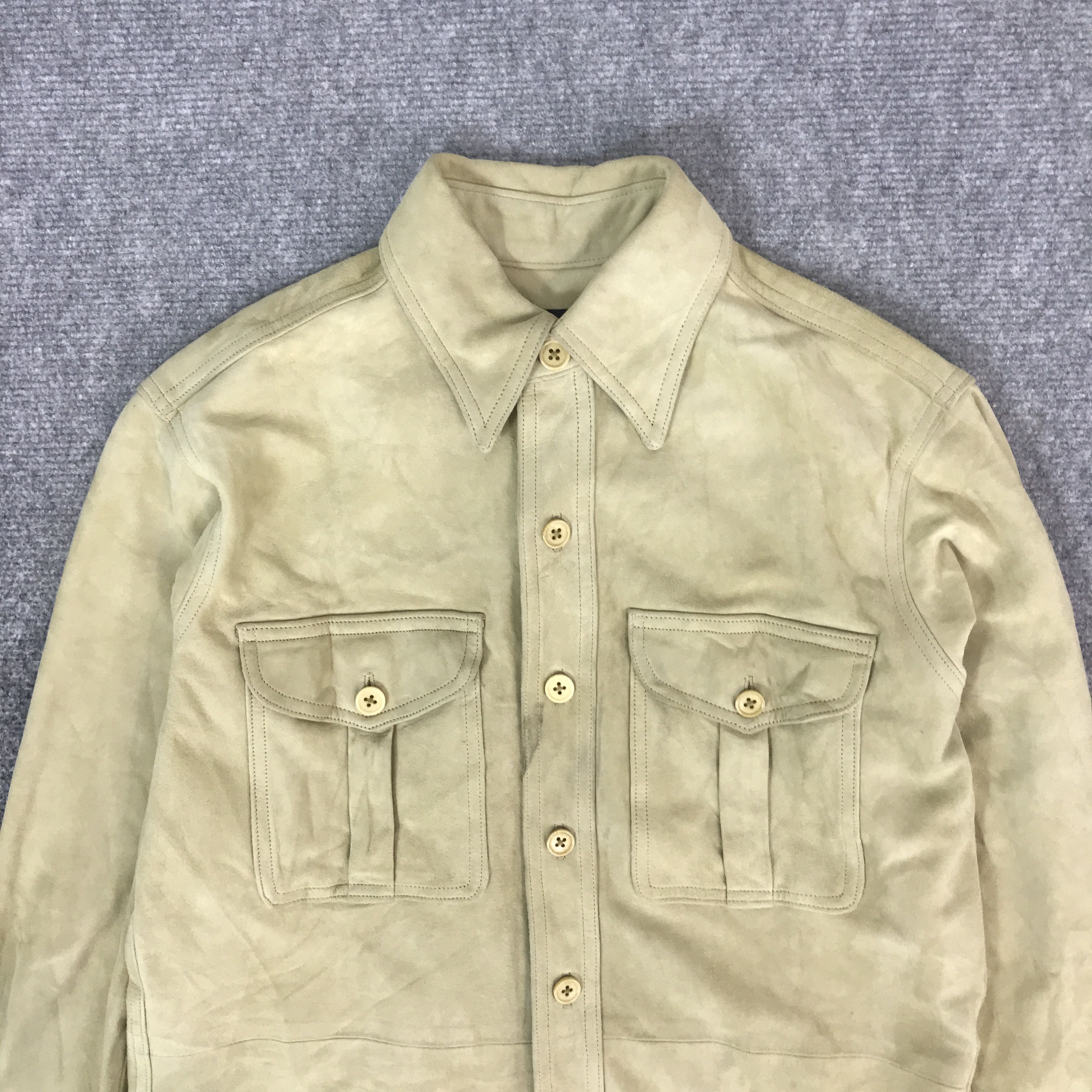 Ralph Lauren RALPH LAUREN POLO LEATHER BUTTON T-SHIRT Size US M / EU 48-50 / 2 - 2 Thumbnail