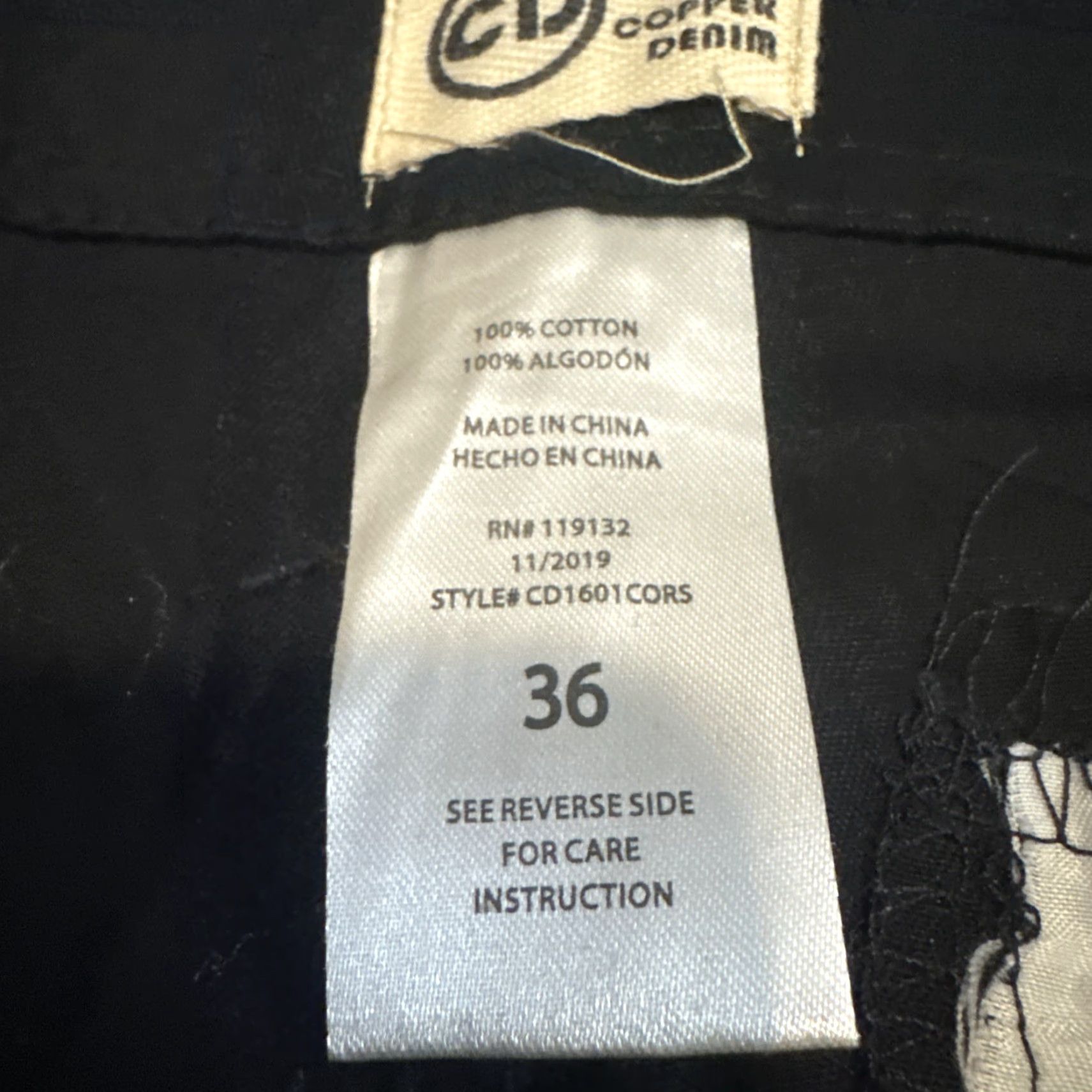 Vintage Copper Denim Black Cotton Cargo Shorts Belt 36” Men Regular Cotton Denim Cargo Belted Black 36 Mens Size US 36 / EU 52 - 4 Thumbnail