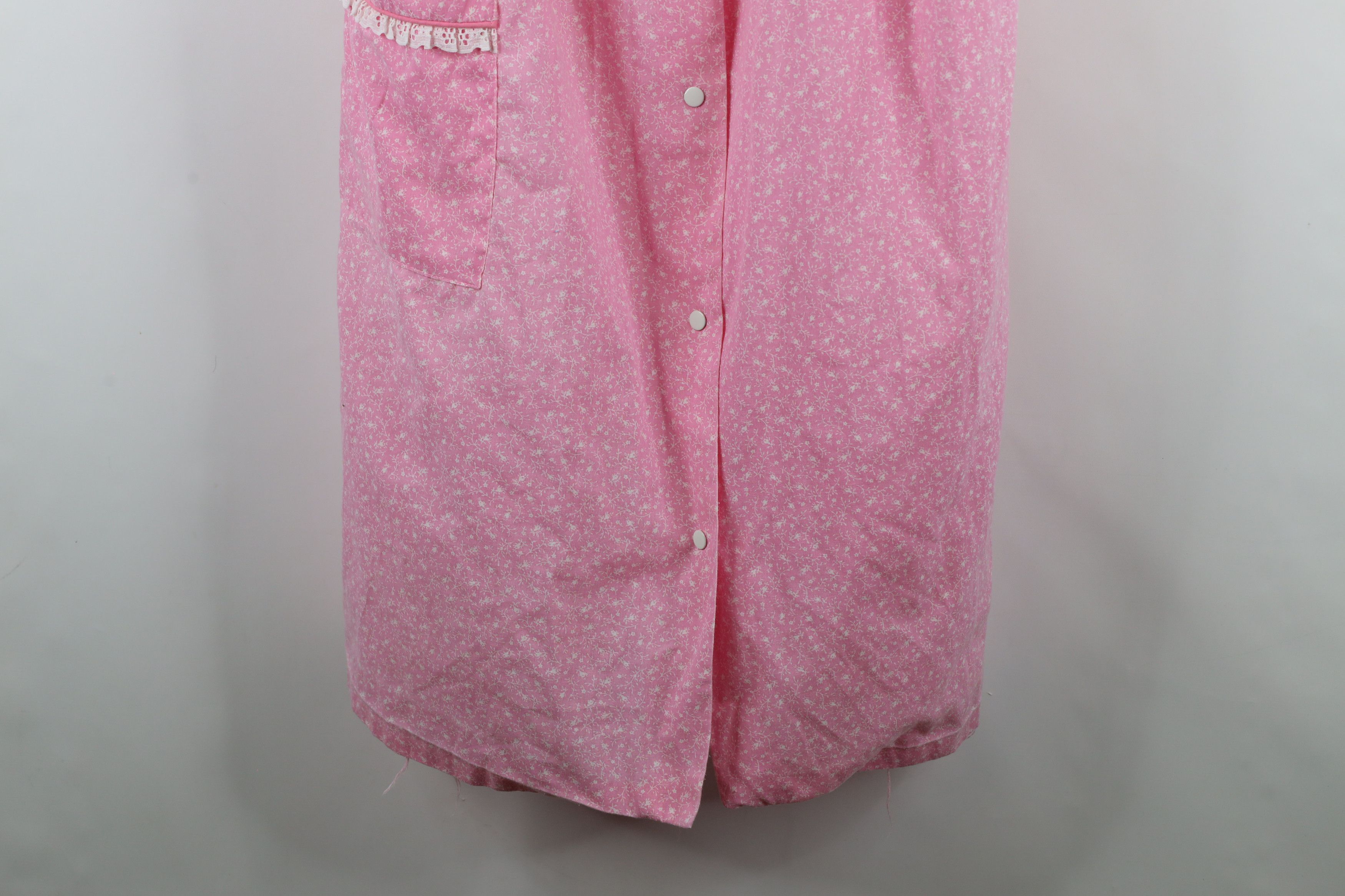 Vintage Vintage 70s Streetwear Floral Lace Muu Muu Sleep Night Gown Size XS / US 0-2 / IT 36-38 - 4 Thumbnail